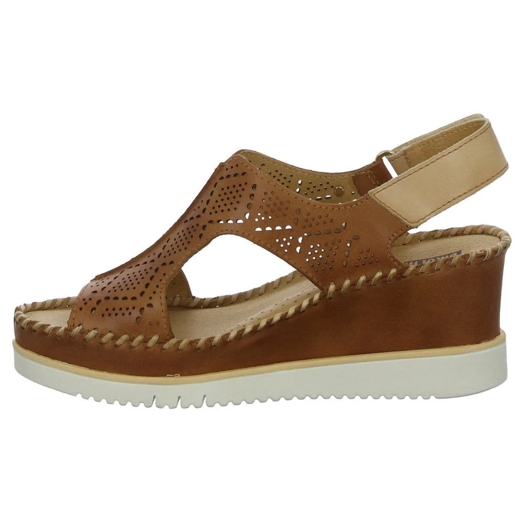 Aguadulce Perforated Leather Women's Wedge Sandals