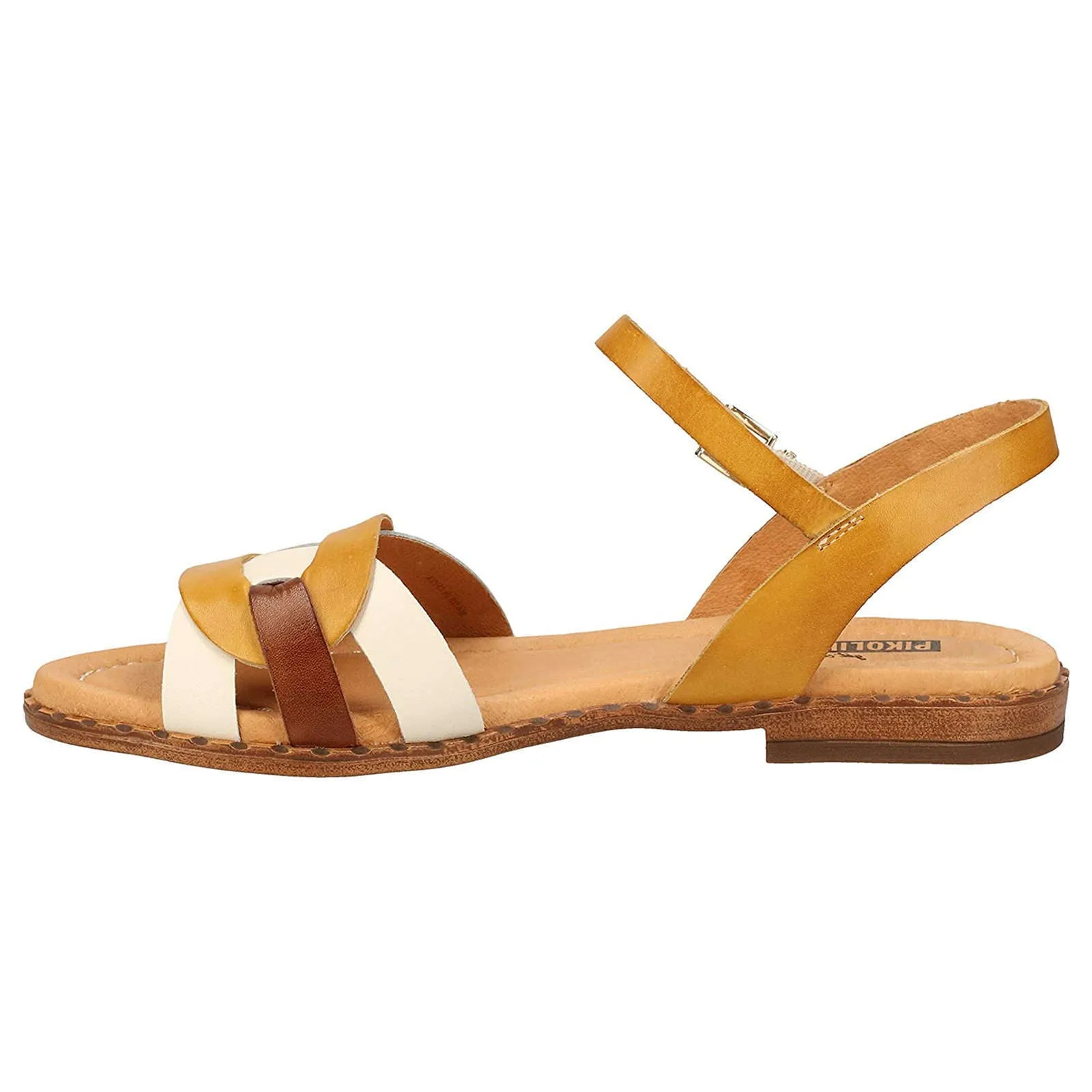 Algar Calfskin Leather Women's Strappy Flat Sandals