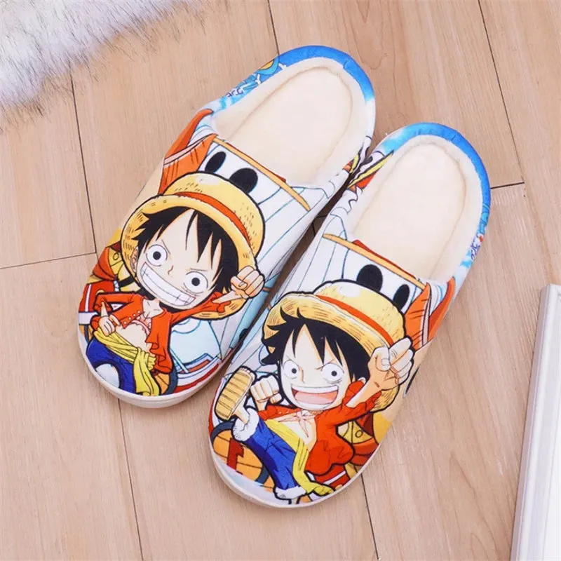 Anime ONE PIECE Monkey D. Luffy Roronoa Zoro Nami Cosplay Sandals Cotton