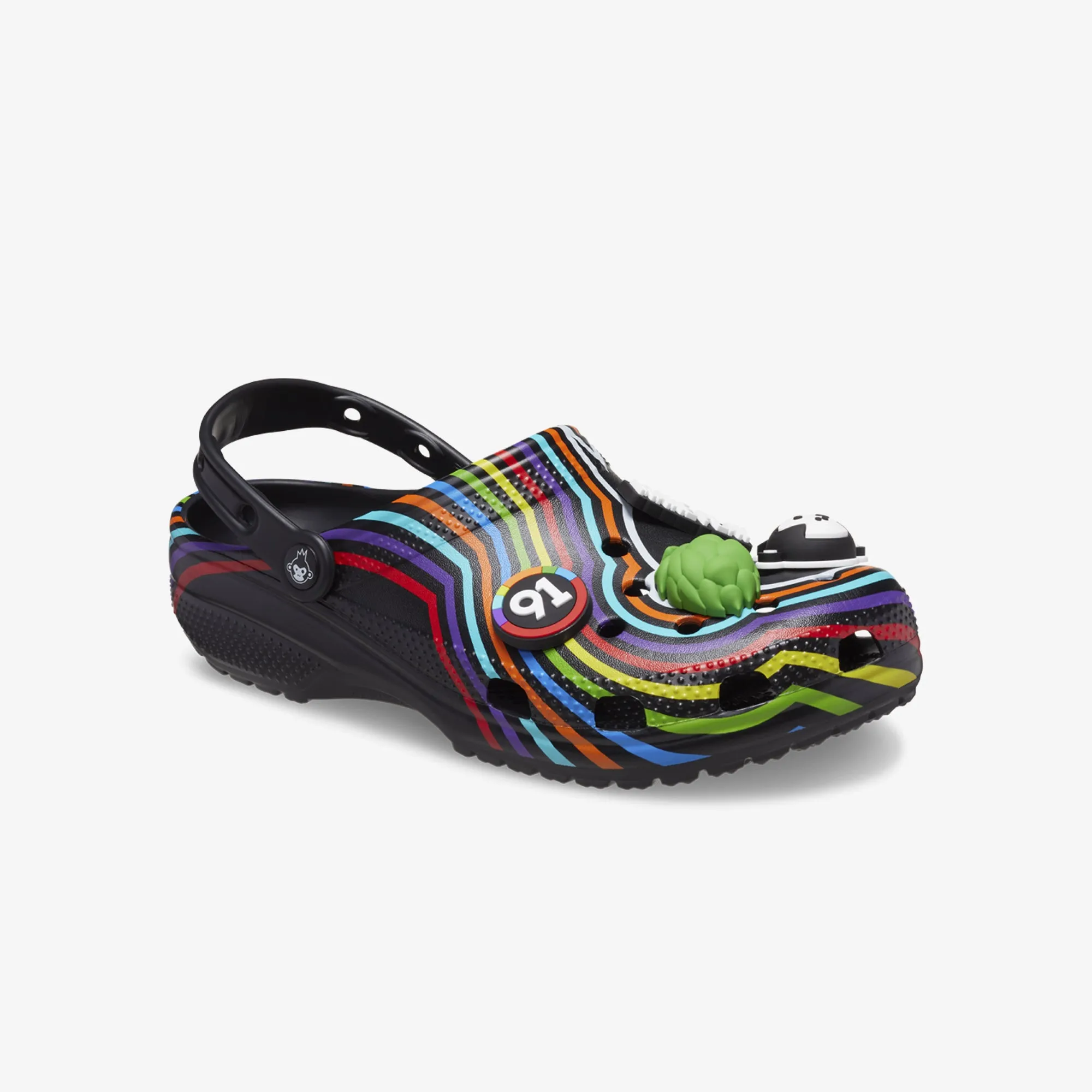 Optimized Title: **BIRA 91 x Crocs Classic Clog - Black/Multi Colorway**