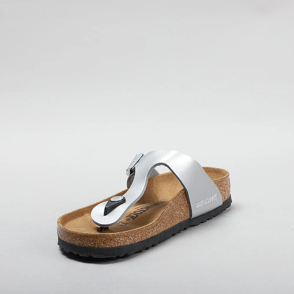 BIRKENSTOCK GIZEH 43851 BF SILVER