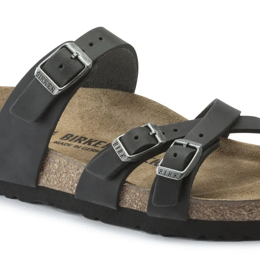 Birkenstock Women's Franca - Black Oiled Leather