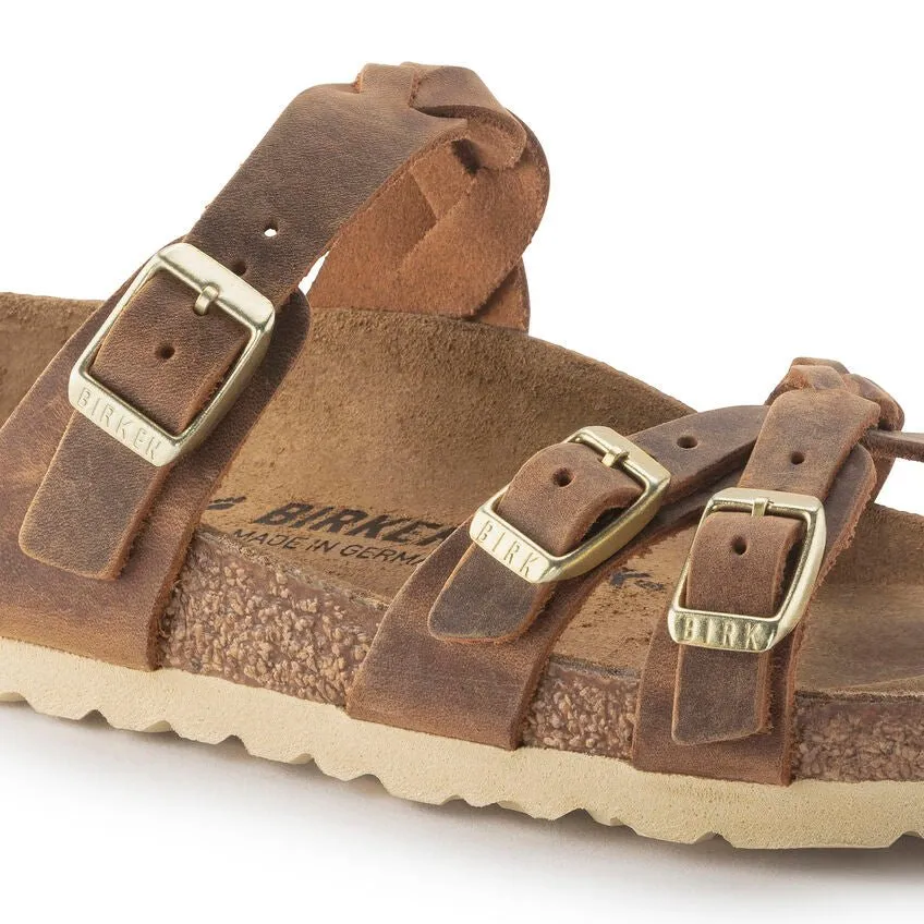 Birkenstock Women's Franca Braid - Cognac Oiled Leather