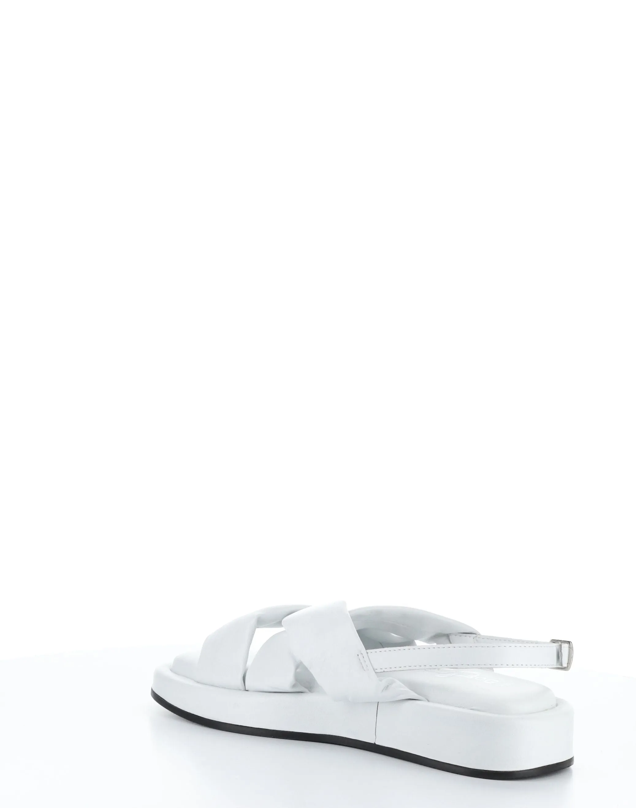 BLITZ WHITE Buckle Sandals