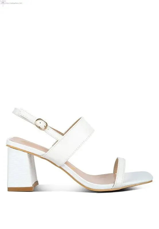 Block Heel Sandals Open Toe