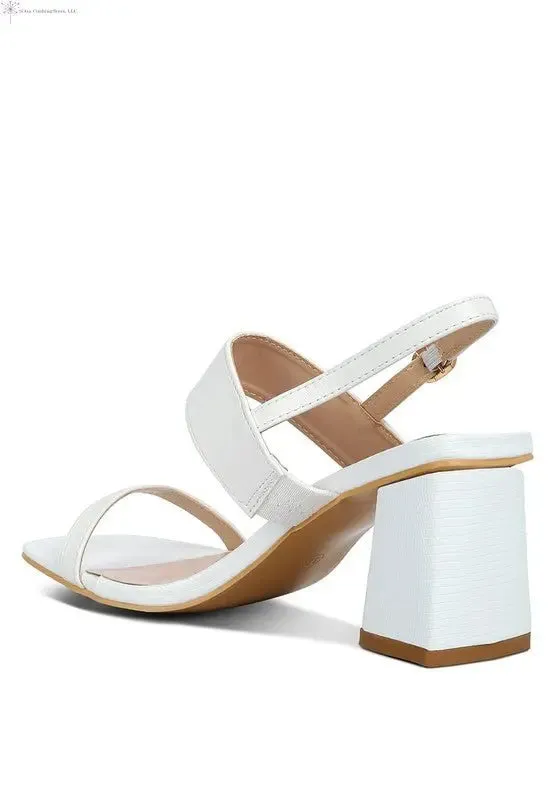 Block Heel Sandals Open Toe