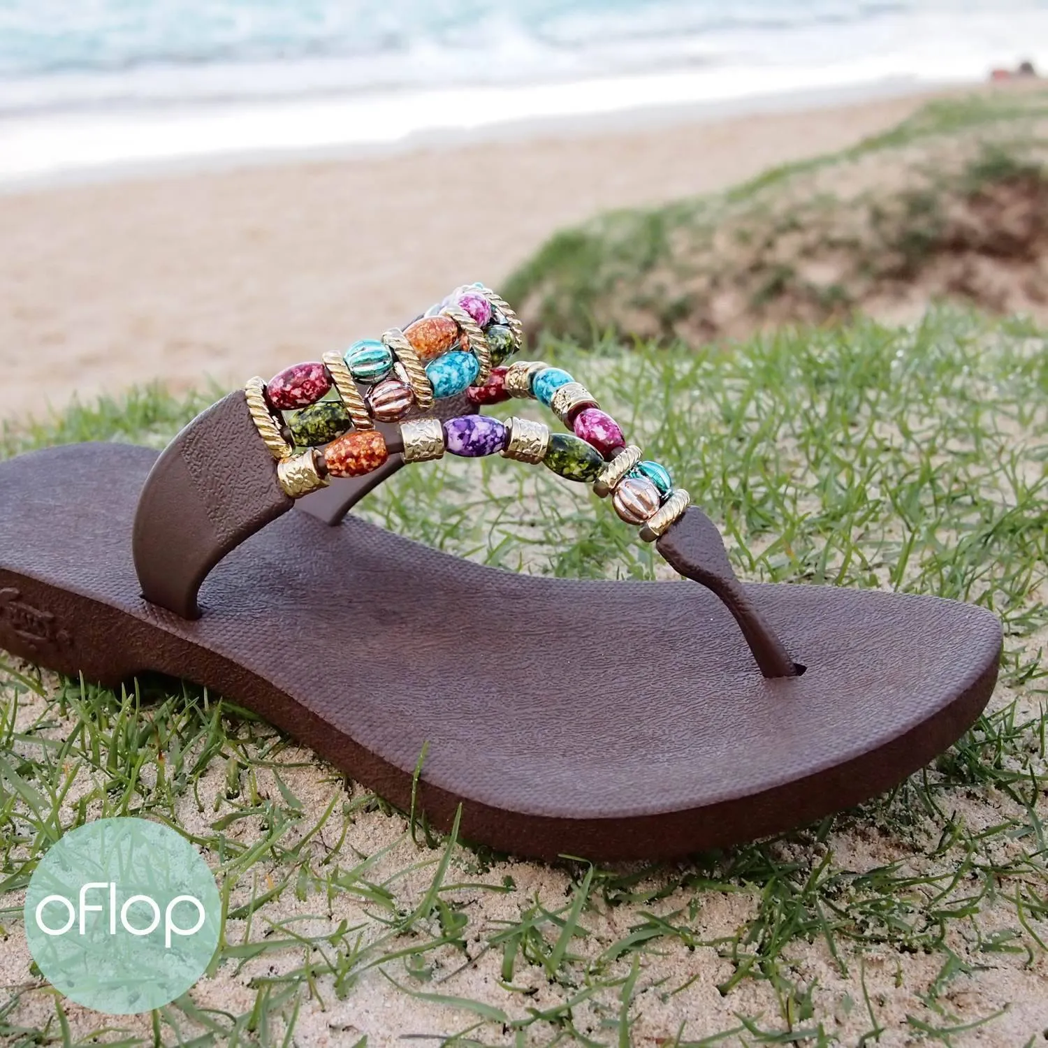 Brown Sparkle Karma -- Pali Hawaii Thong Sandals