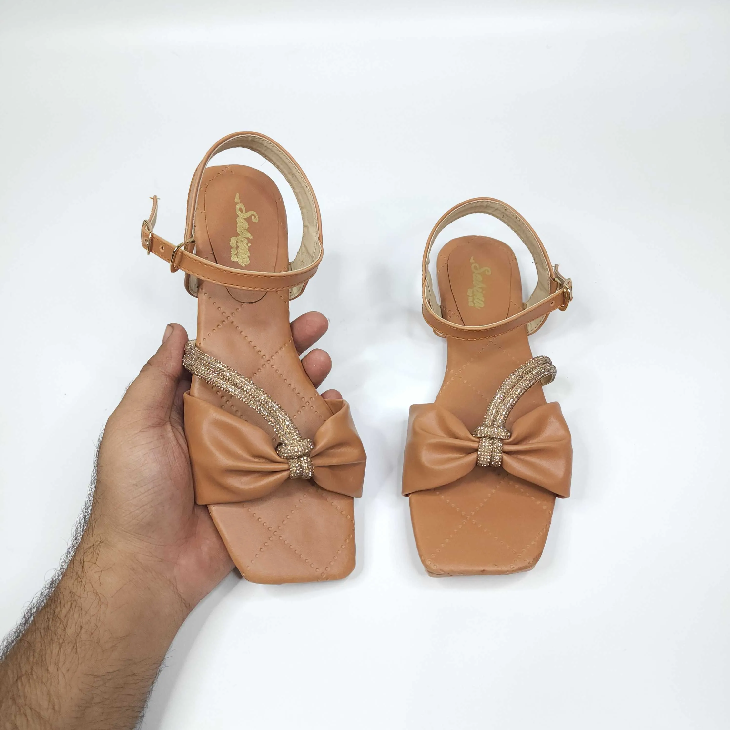 Camel Stud Sandals