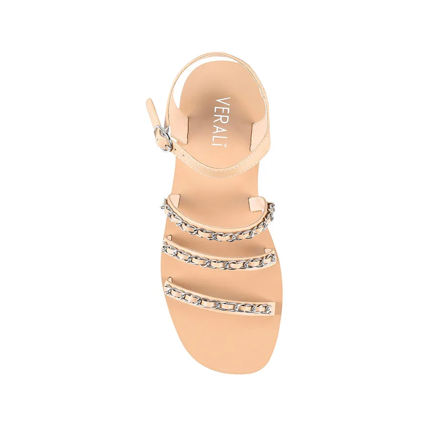 Candice Flat Sandals - Nude