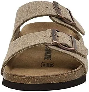 Cushionaire ladies slip on sandals adjustable buckles