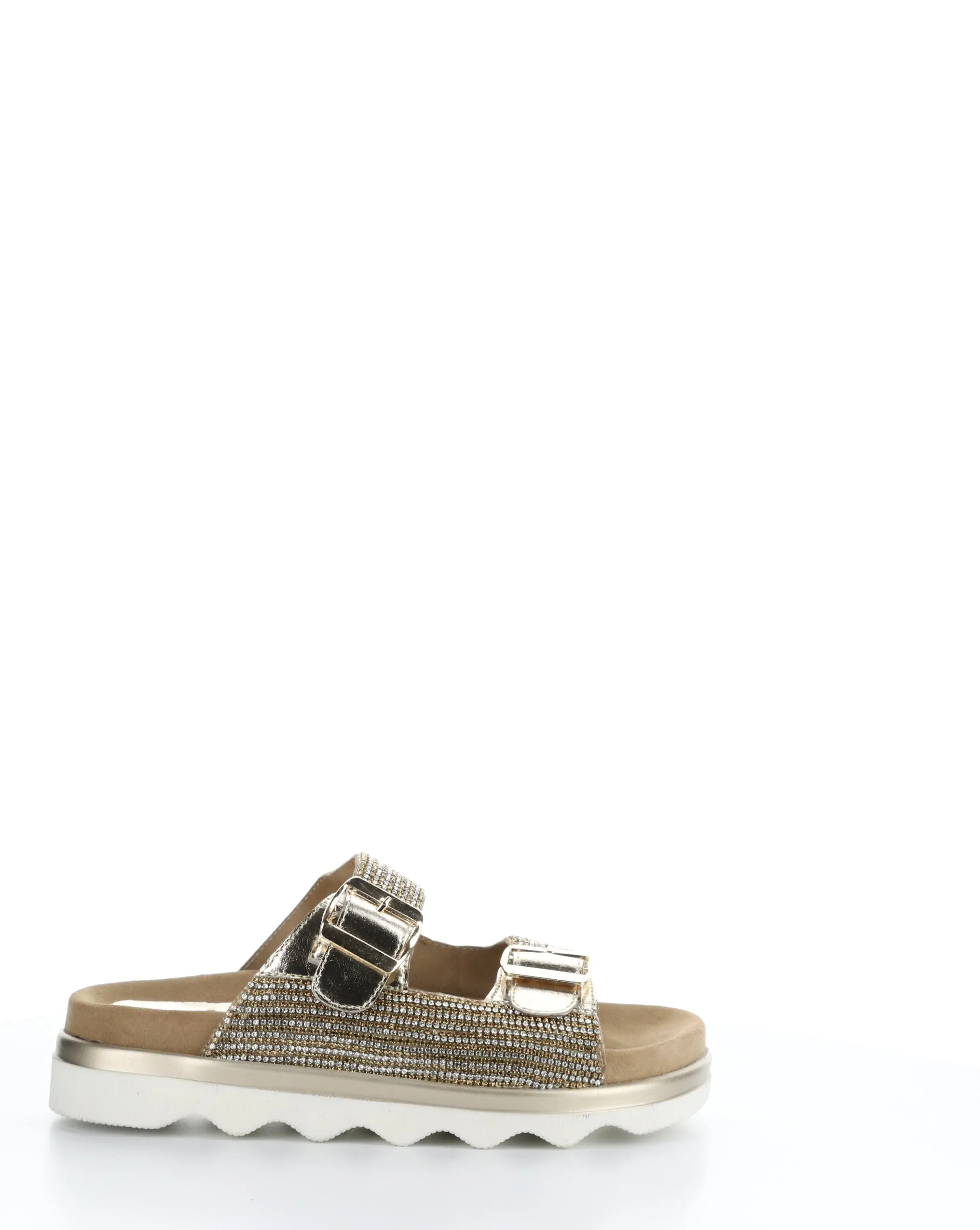 DAHNA GOLD Slip-on Sandals