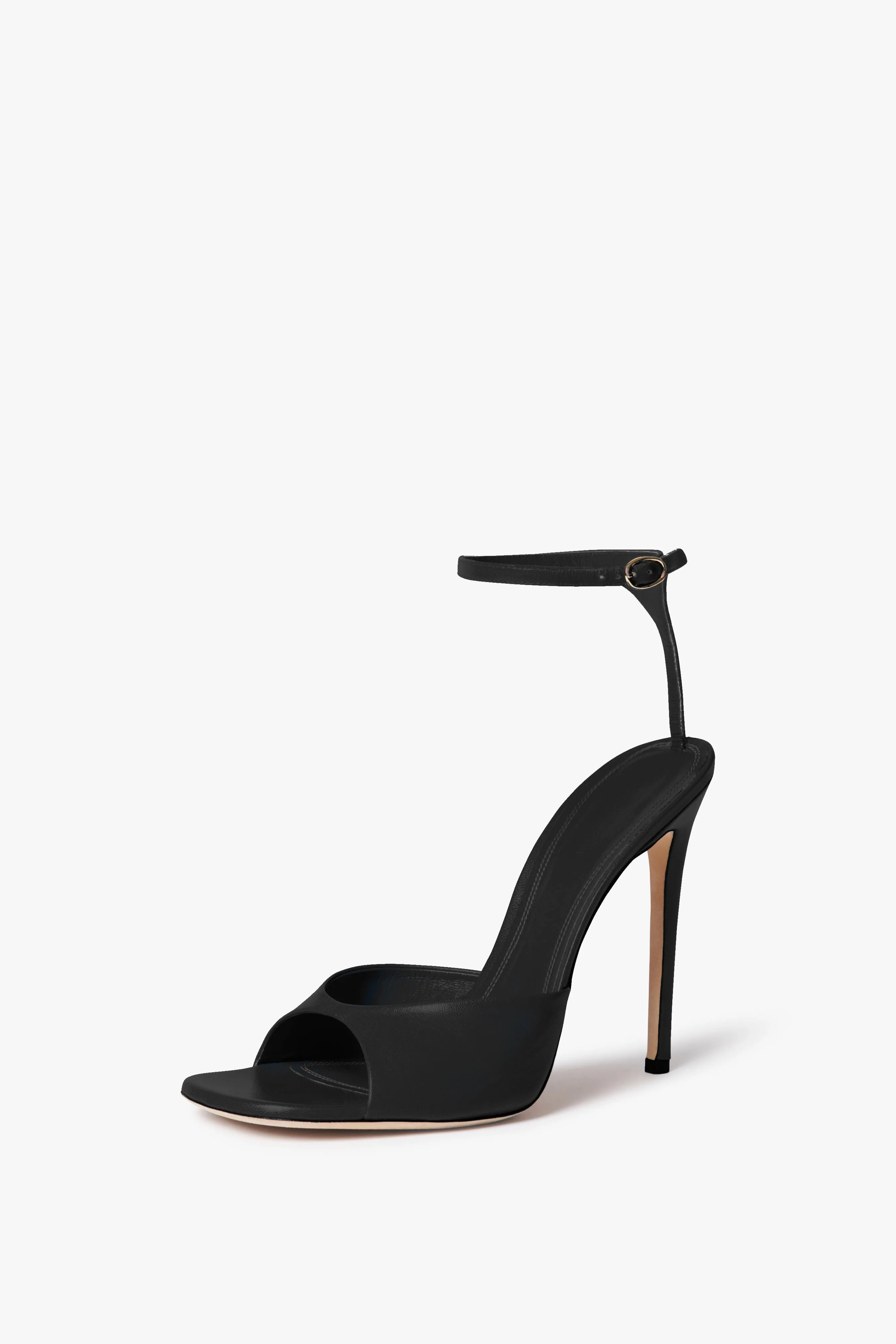 Destiny Sandal 90mm In Black Satin