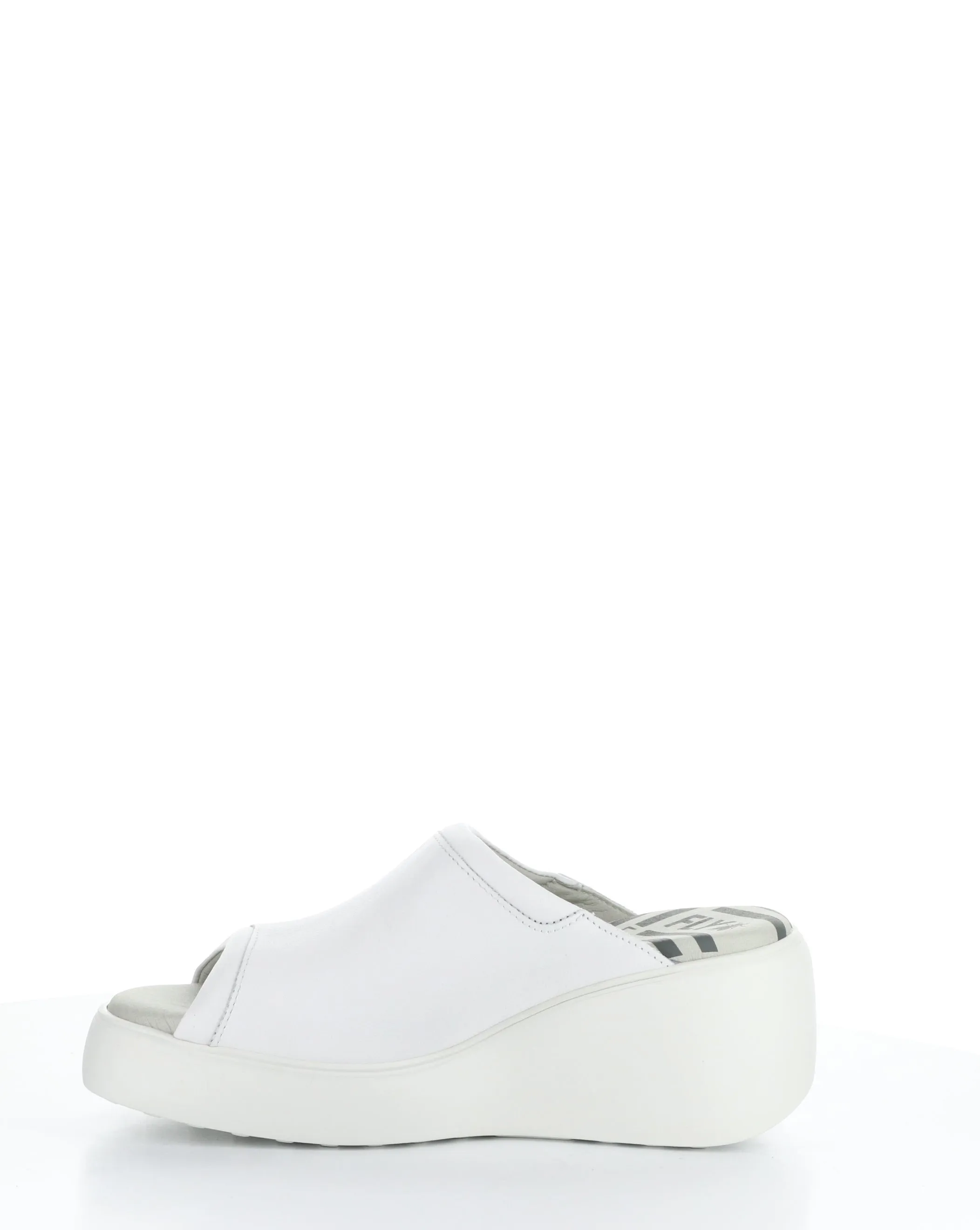 DOLI042FLY 003 WHITE Round Toe Sandals