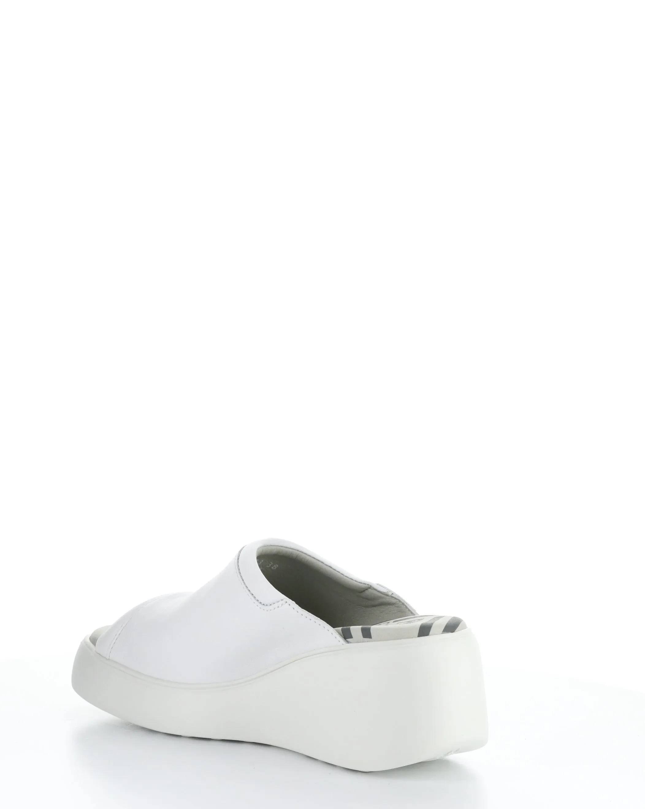 DOLI042FLY 003 WHITE Round Toe Sandals