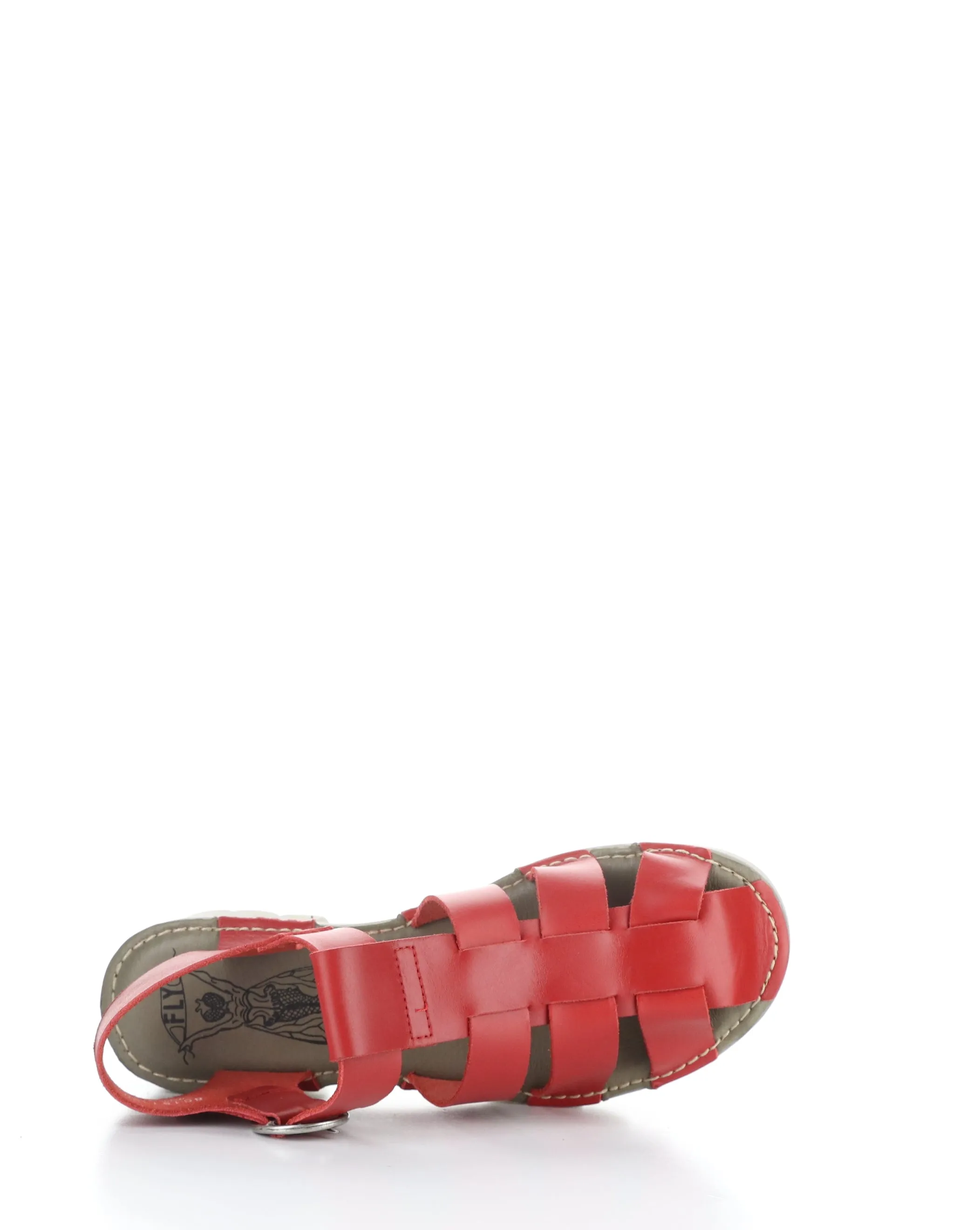 EMME511FLY 007 RED Round Toe Sandals