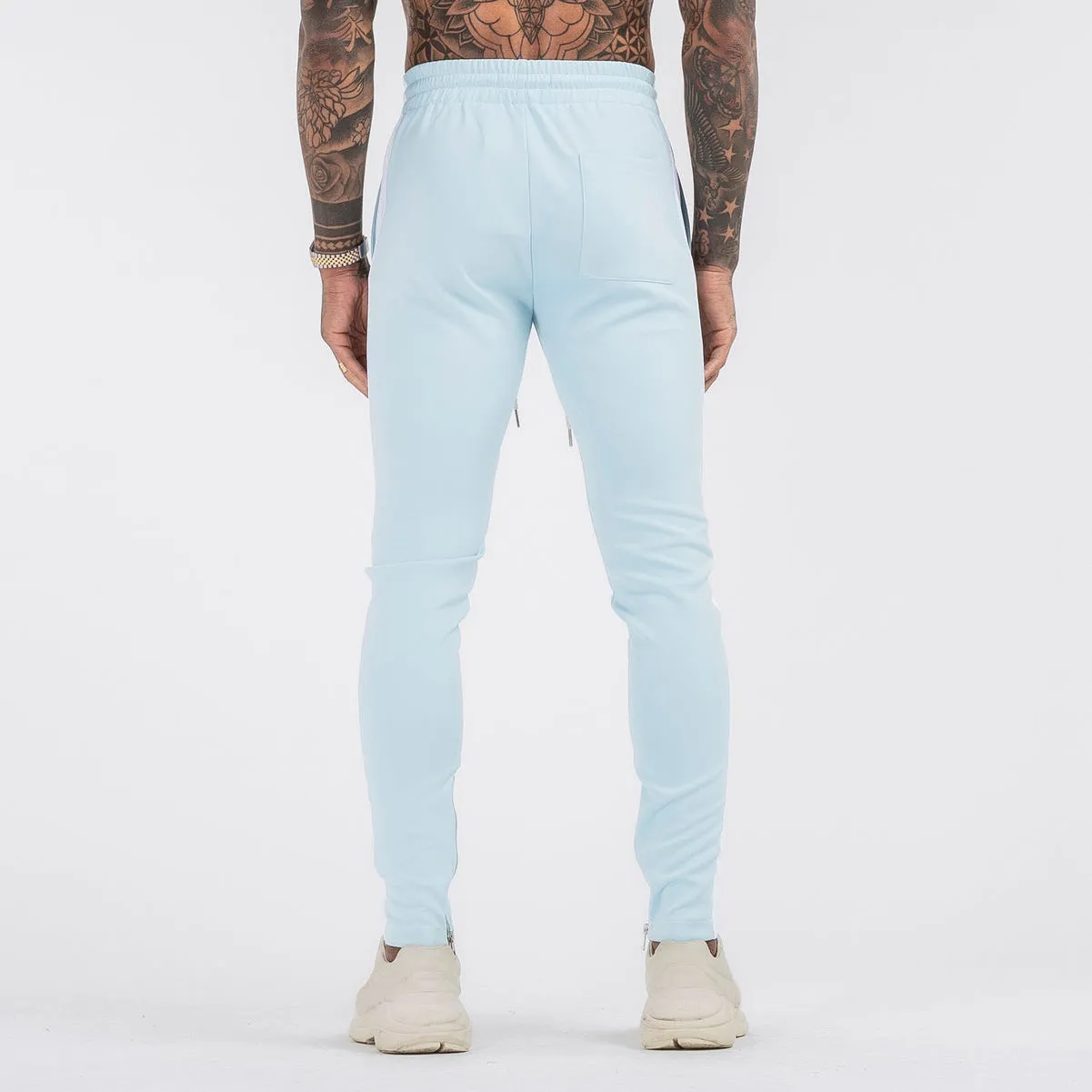 Fashion casual sports color block trousers