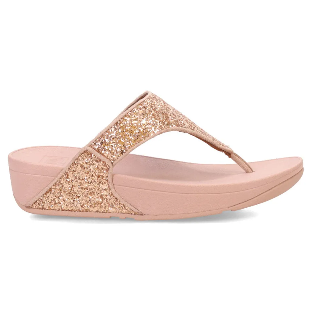 Fitflop Lulu Glitter Synthetic Women's Toe Post Sandals