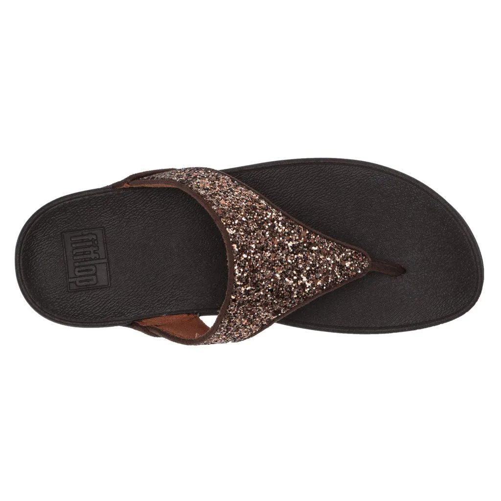 Fitflop Lulu Glitter Synthetic Women's Toe Post Sandals