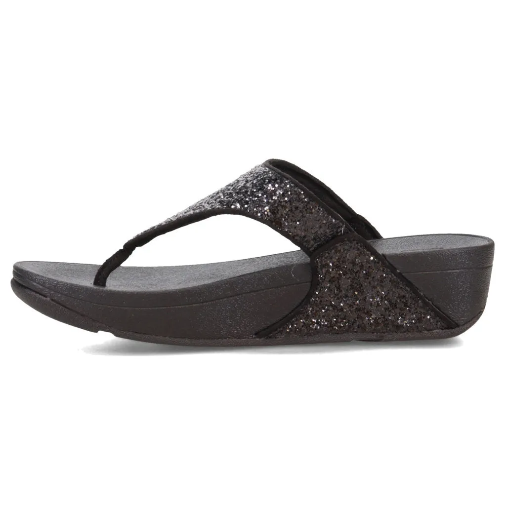 Fitflop Lulu Glitter Synthetic Women's Toe Post Sandals