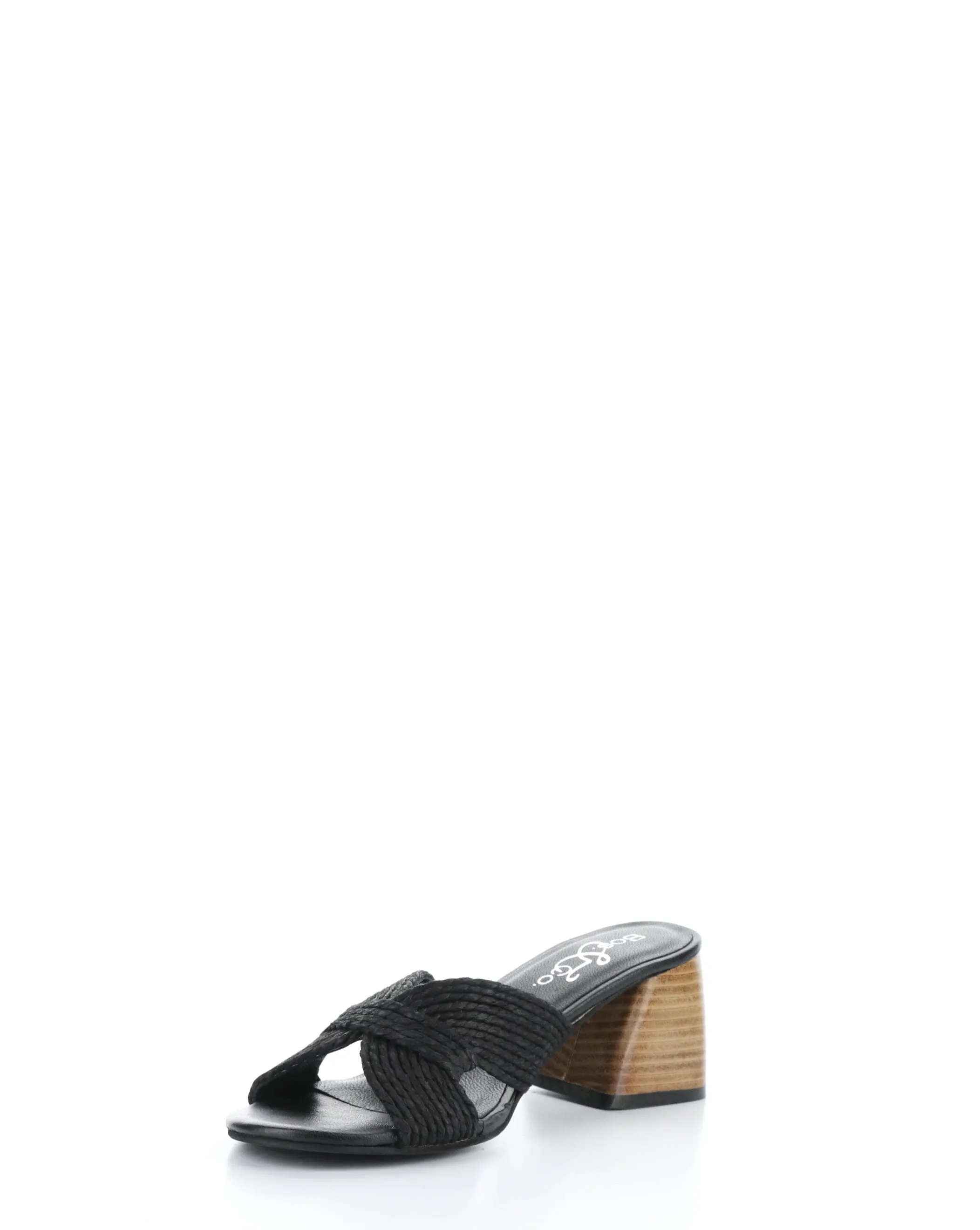 GESSA BLACK Slip-on Sandals