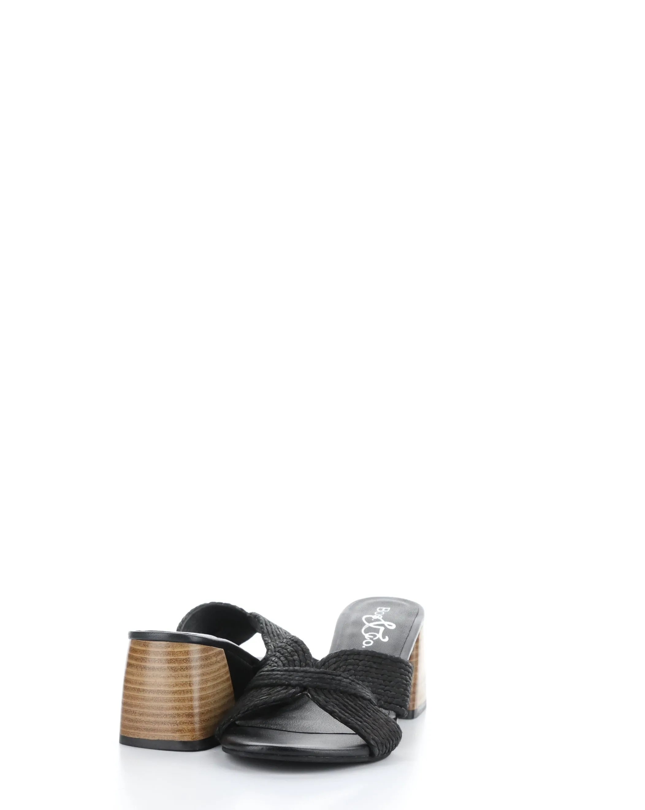 GESSA BLACK Slip-on Sandals