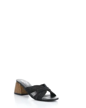 GESSA BLACK Slip-on Sandals