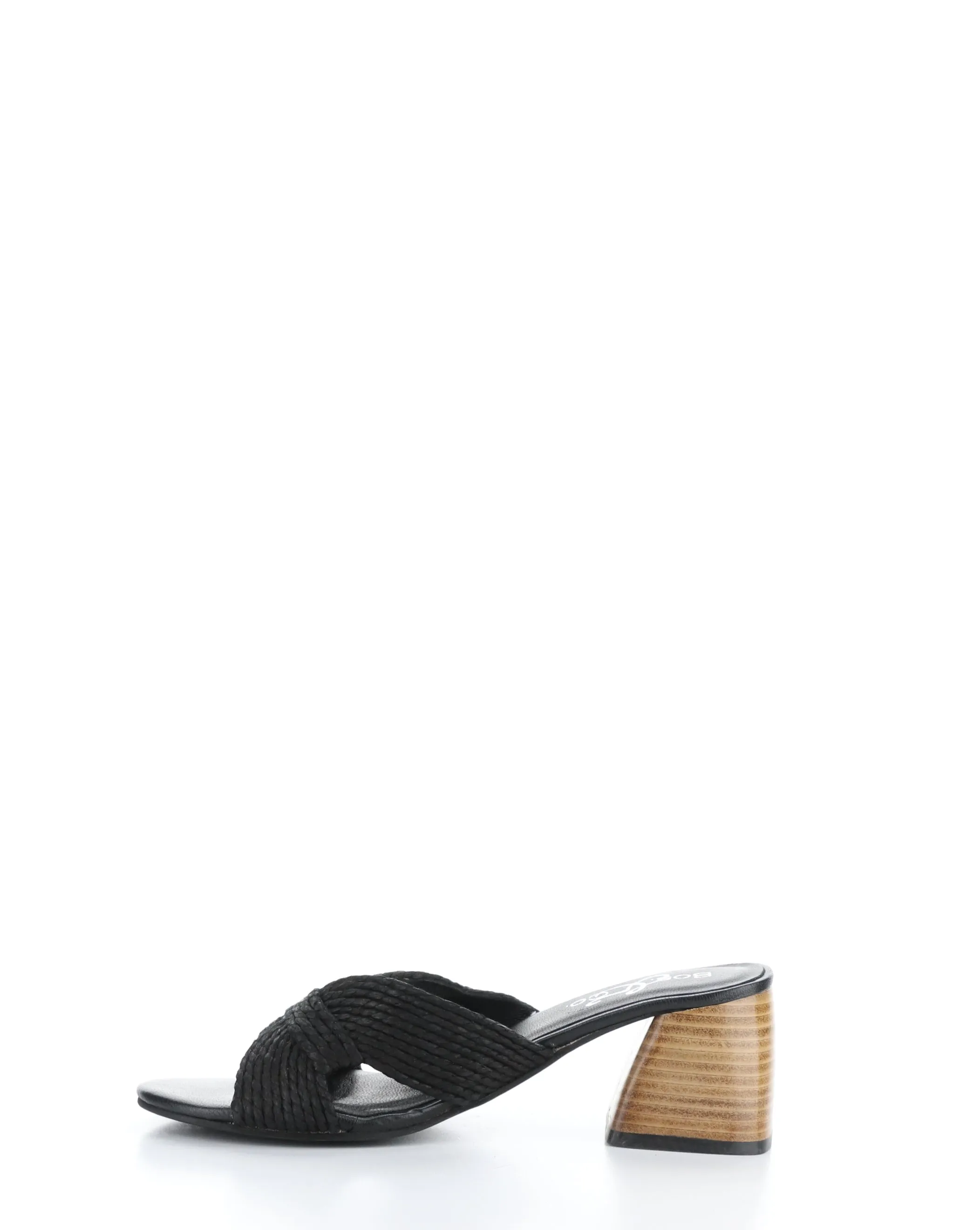 GESSA BLACK Slip-on Sandals