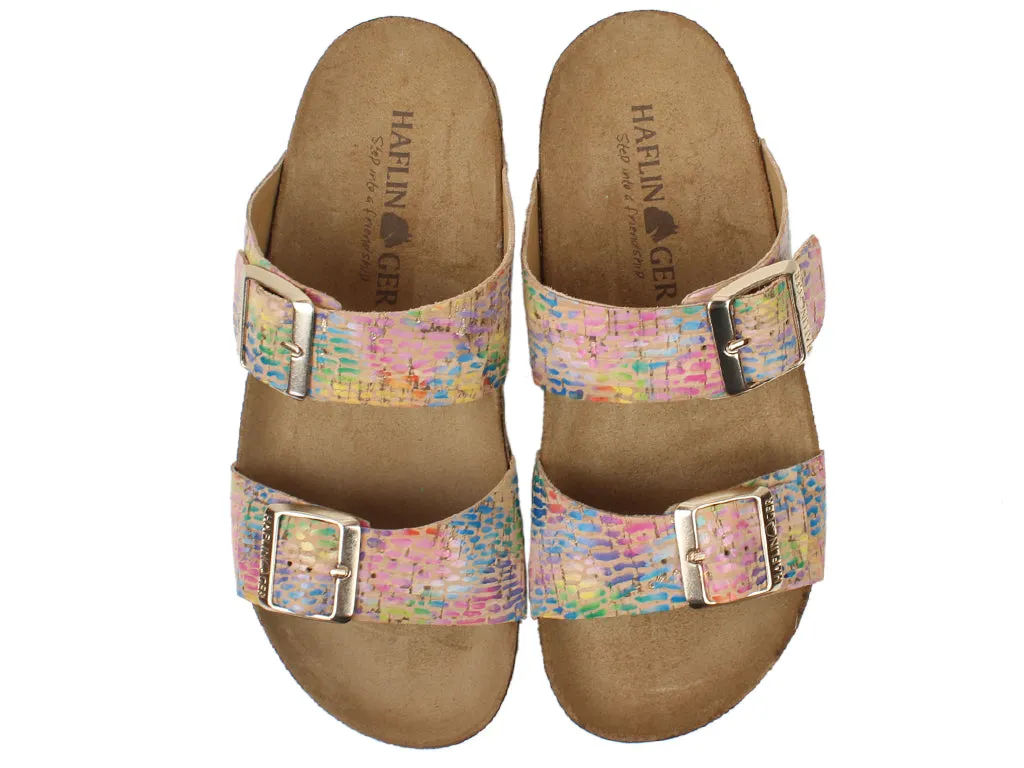 Haflinger Sandals Andrea Rainbow