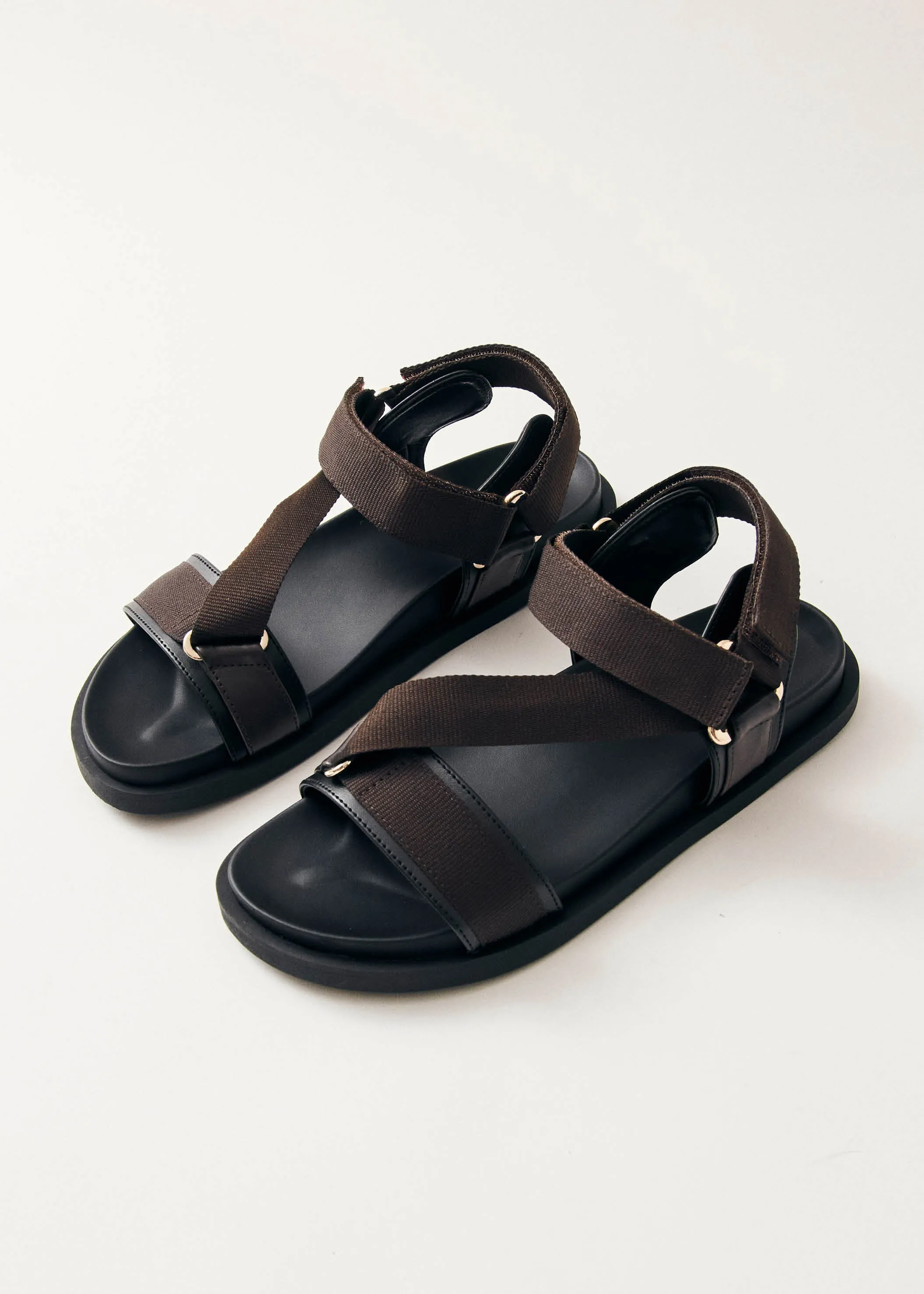 Indigo Brown Vegan Leather Sandals