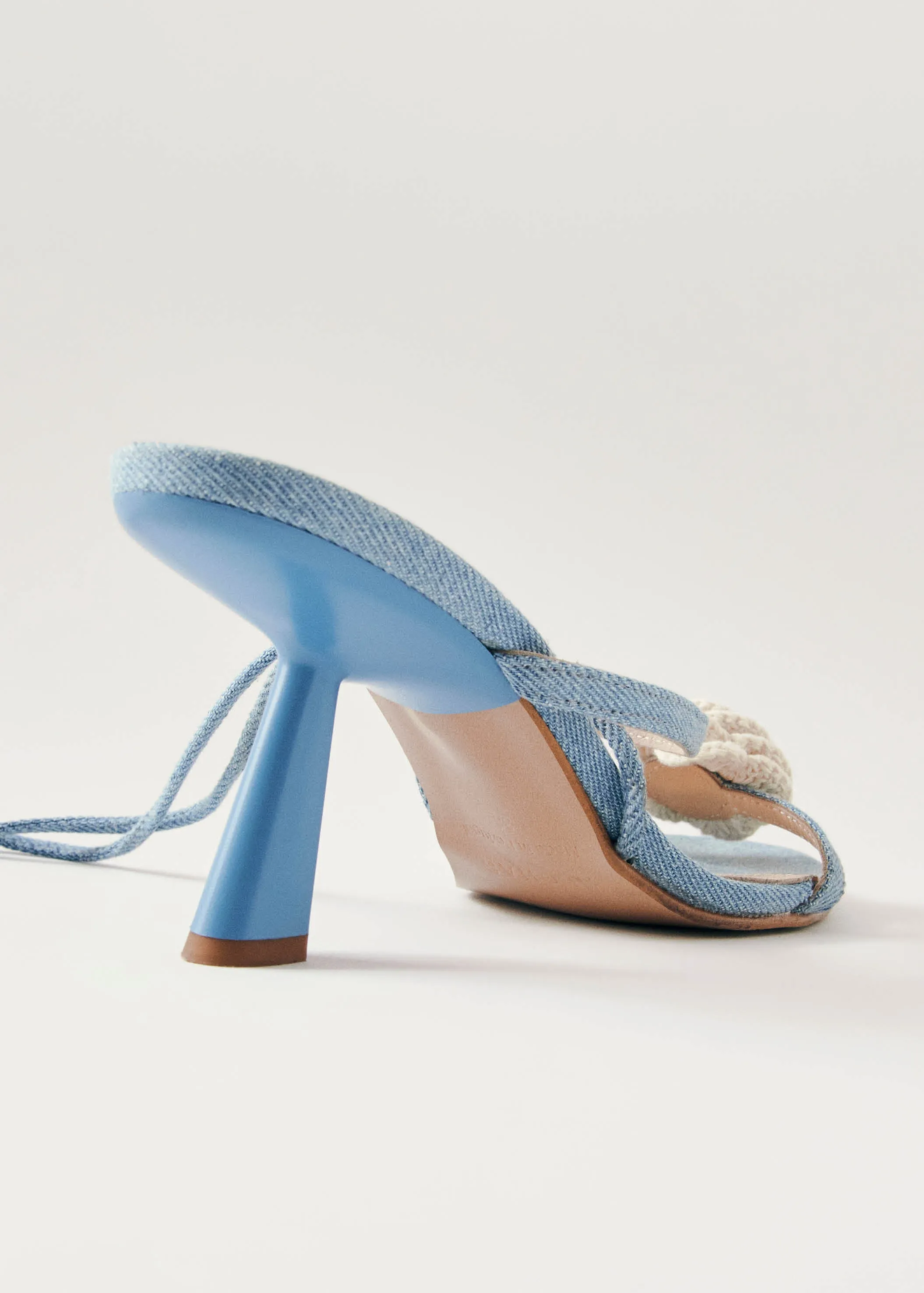 Kendra Bloom Denim Blue Sandals