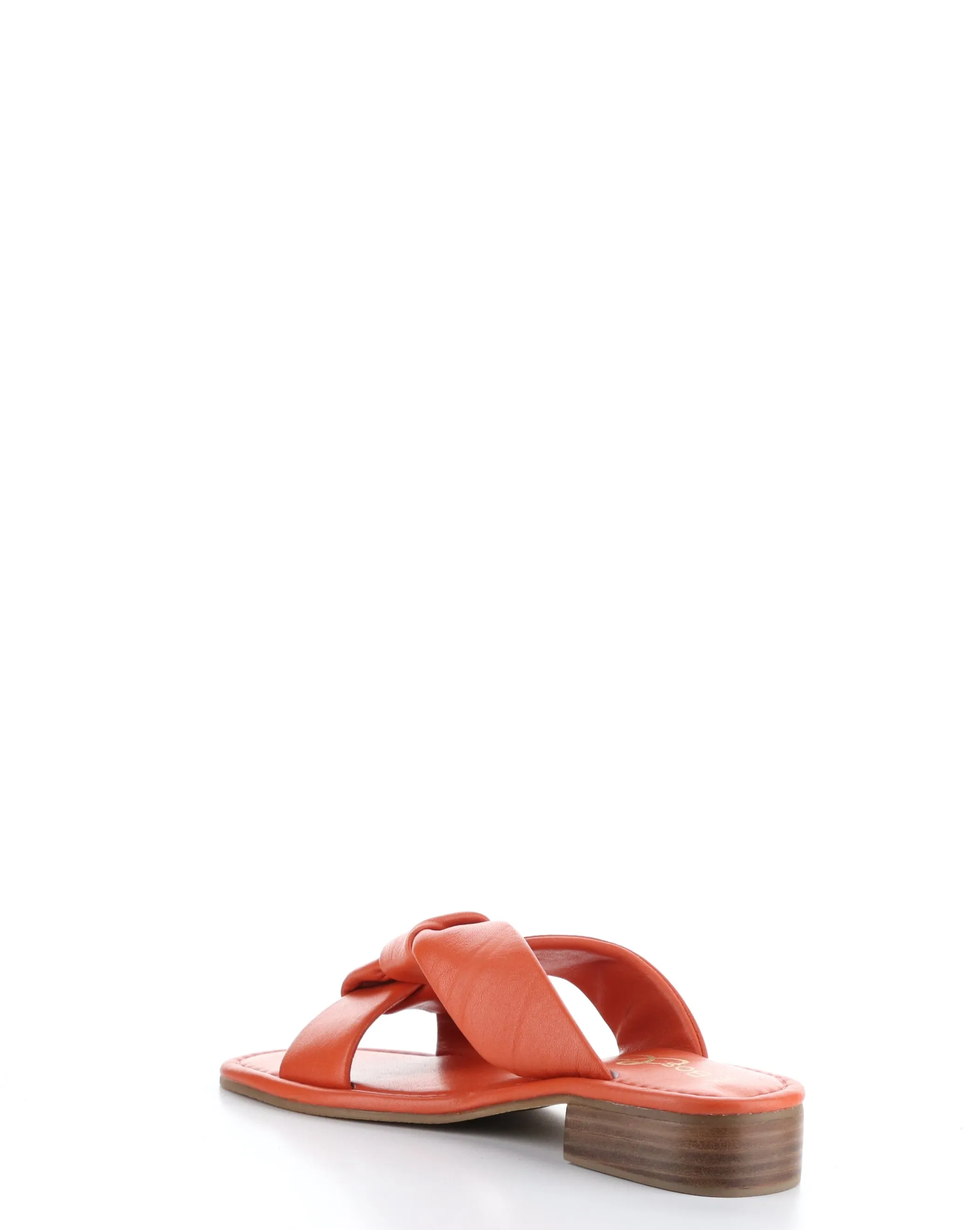 KNICK ORANGE Round Toe Sandals