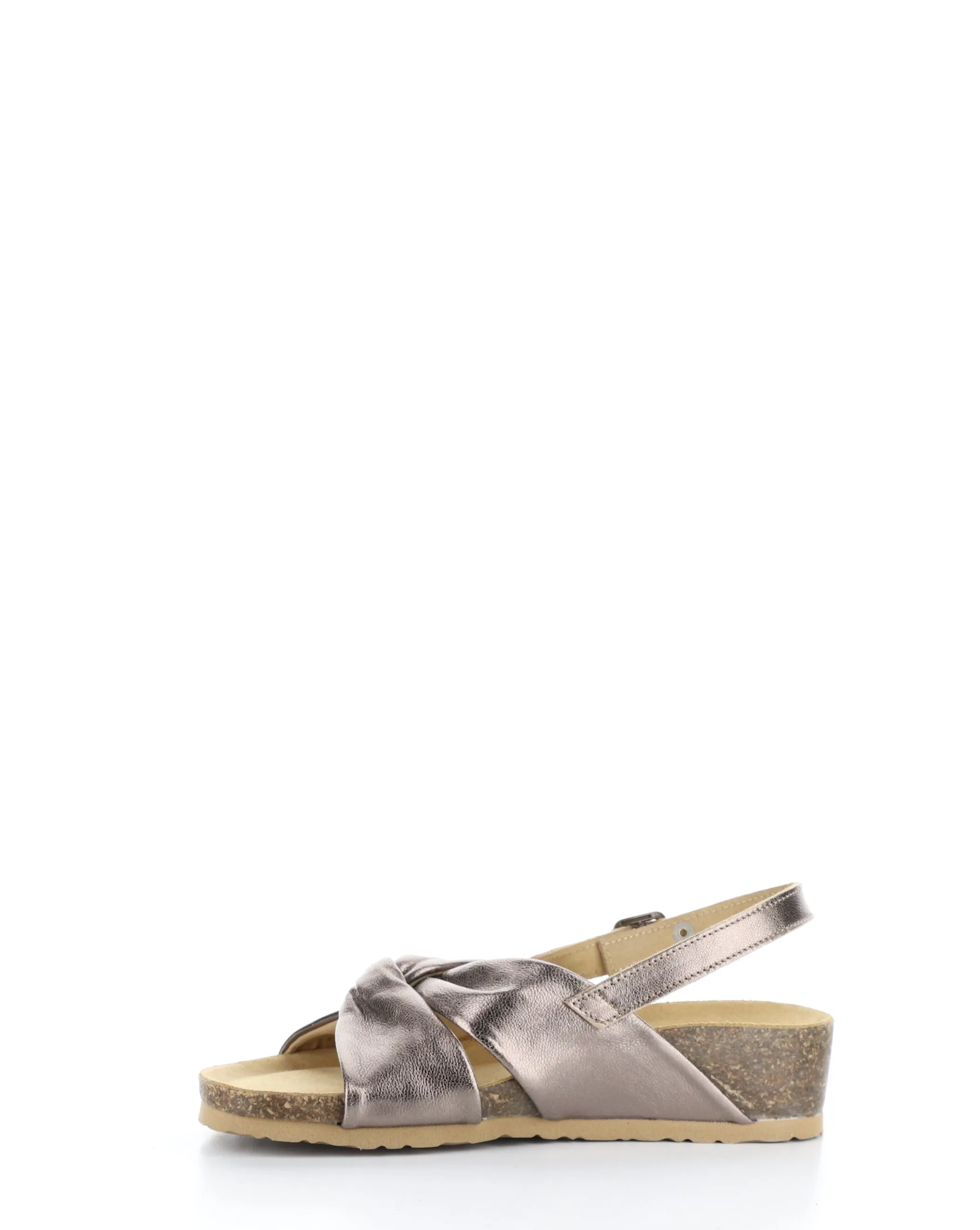 LEOLA Bronze Round Toe Sandals