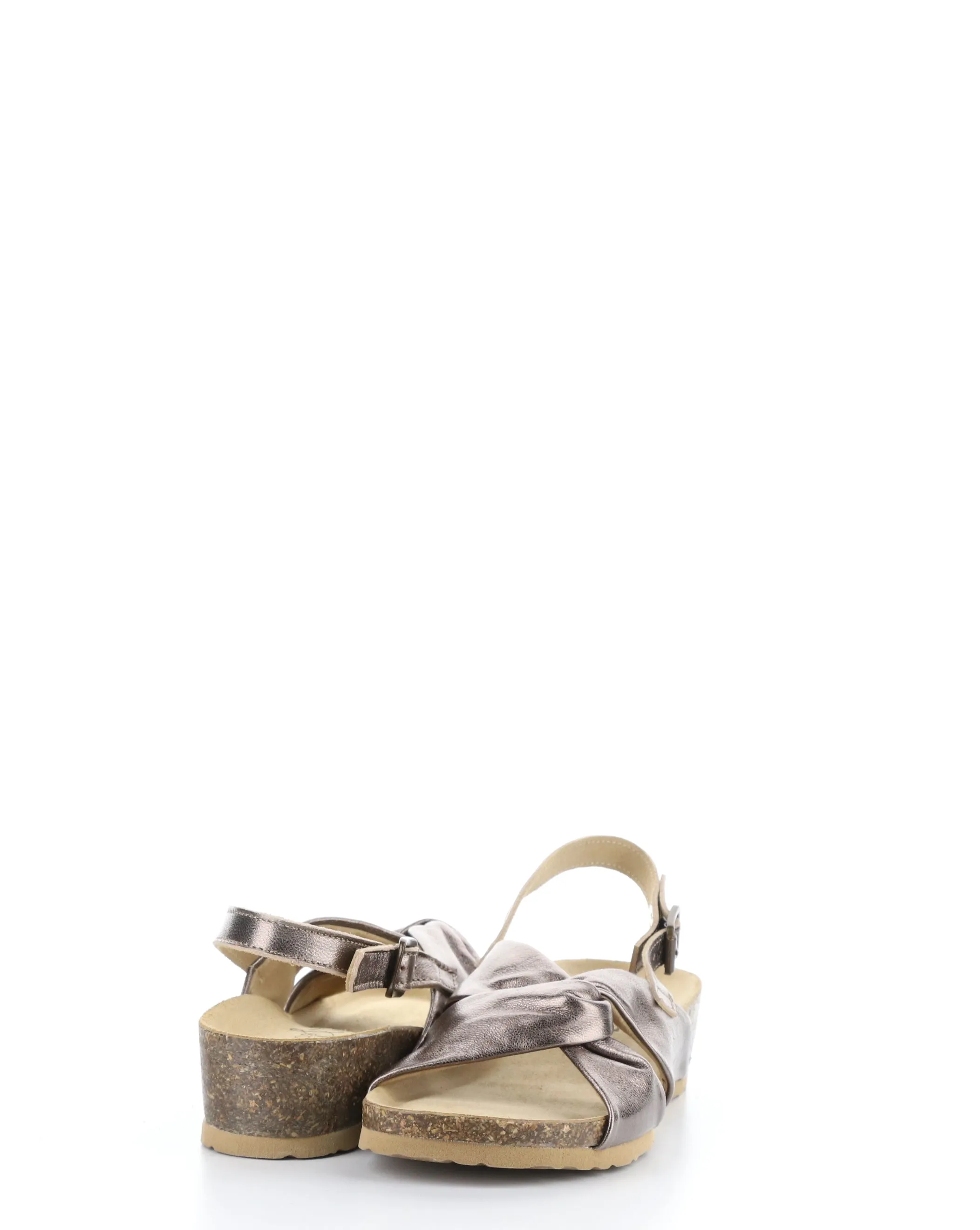 LEOLA Bronze Round Toe Sandals