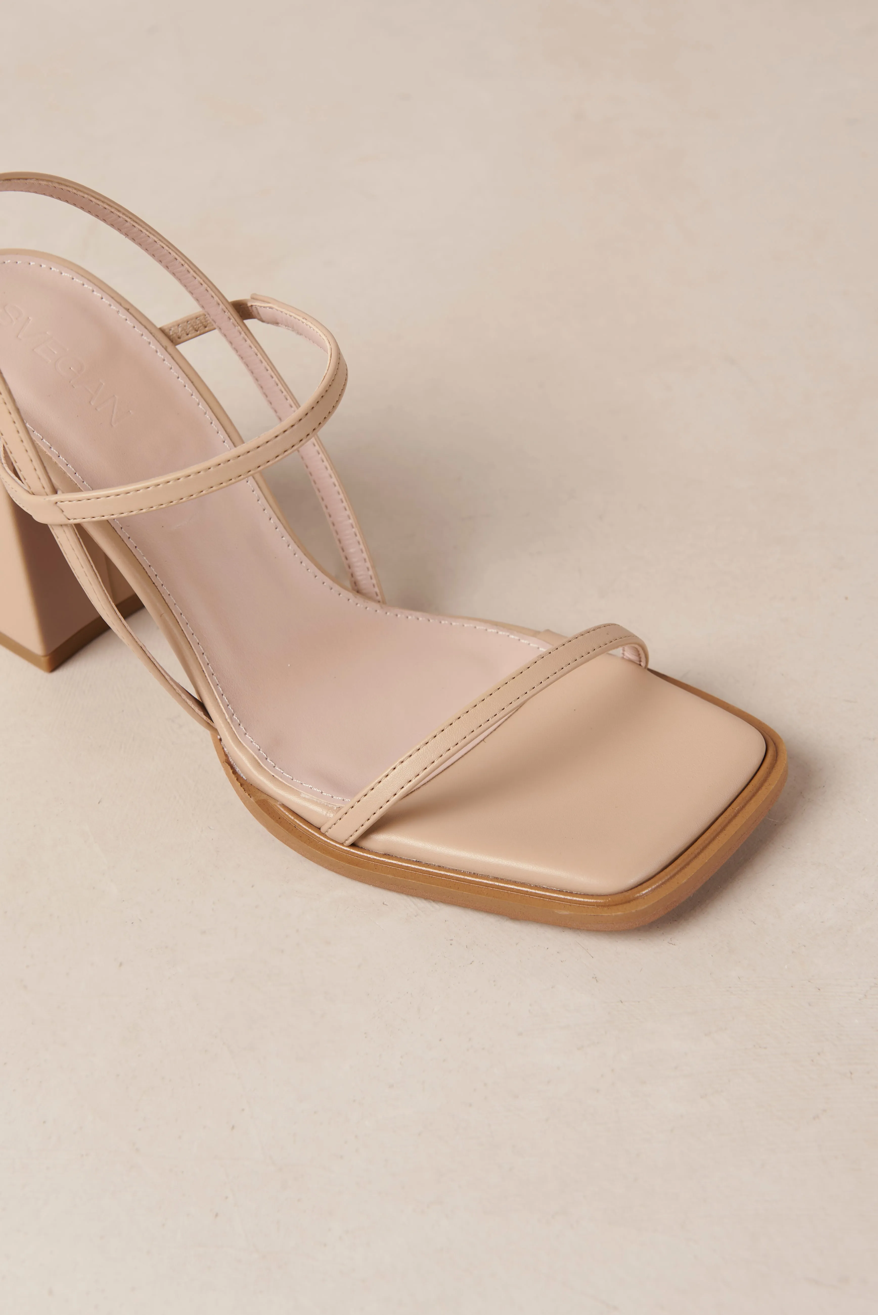 Lorena Tahini Beige Vegan Leather Sandals