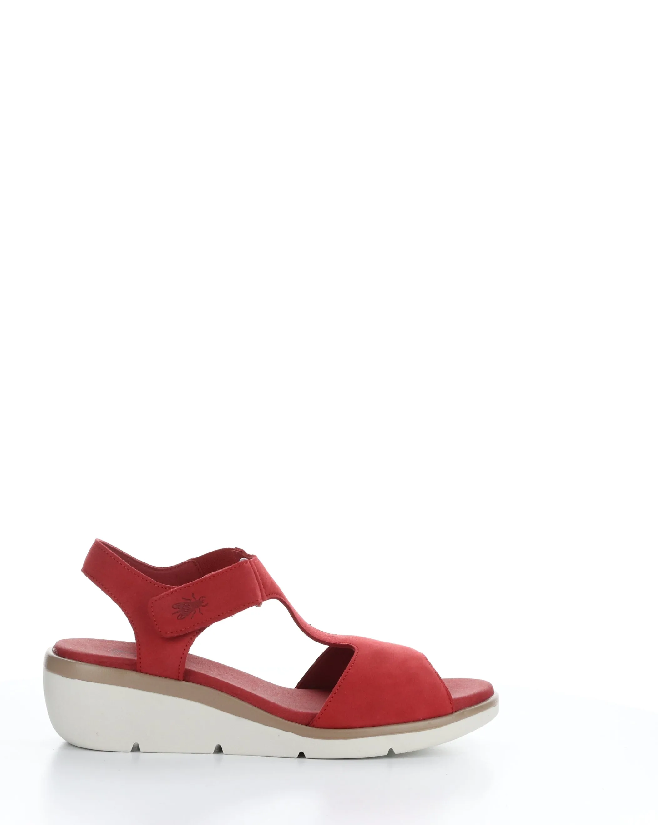 NOVA932FLY 003 LIPSTICK RED Velcro Sandals