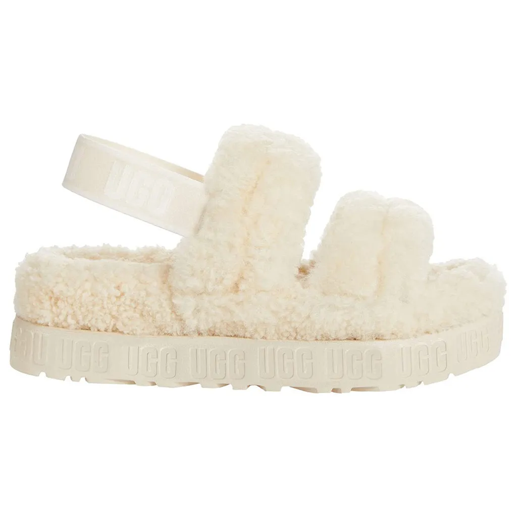 Oh Fluffita Curly Sheepskin Women's Slide Sandals