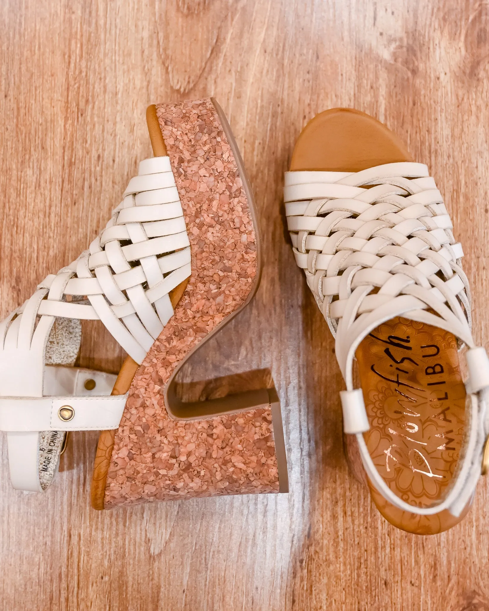 Pandorea Woven Platform Sandals