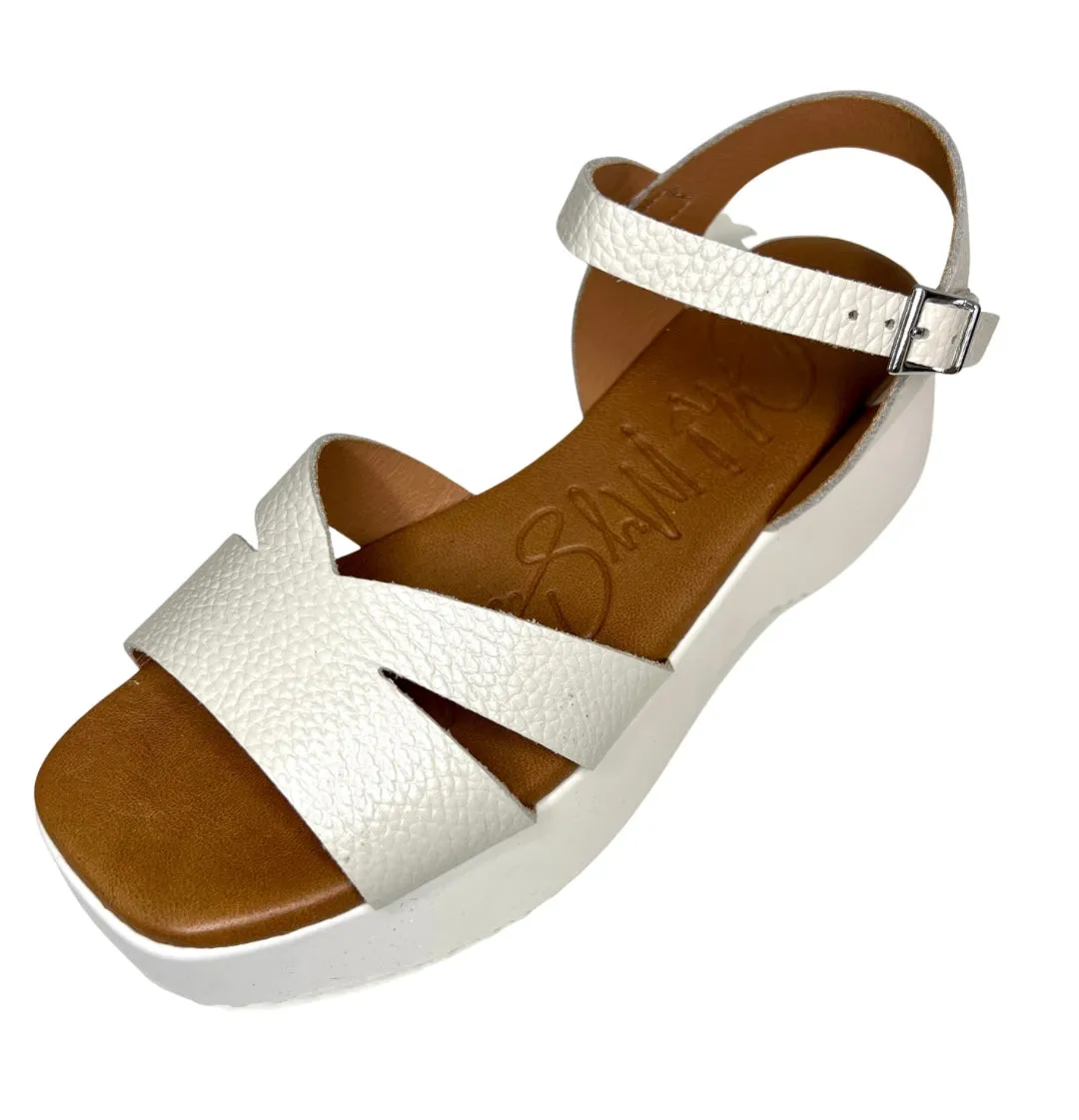 Platform Sandals, Weis