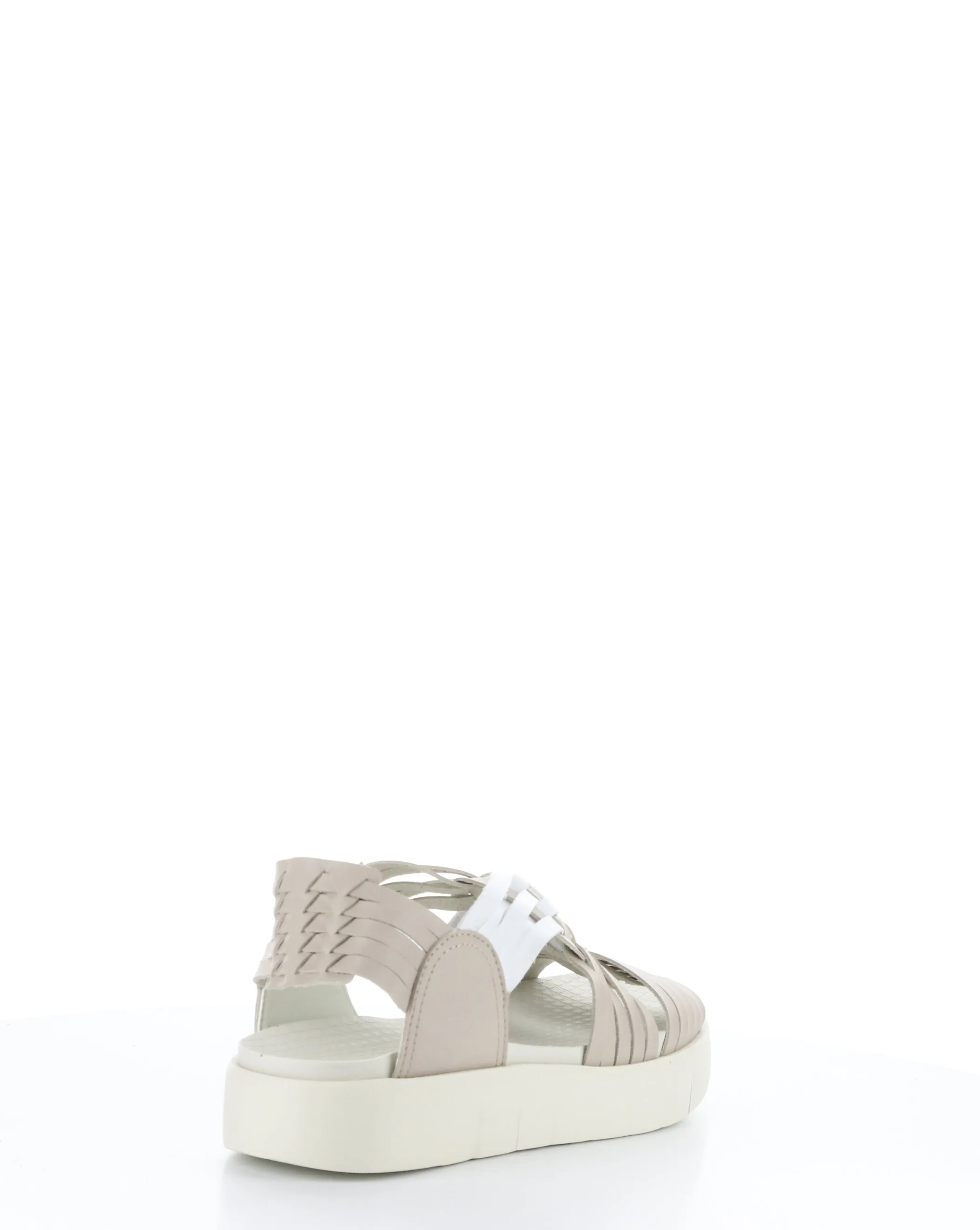 RIZER BEIGE/WHITE Round Toe Sandals