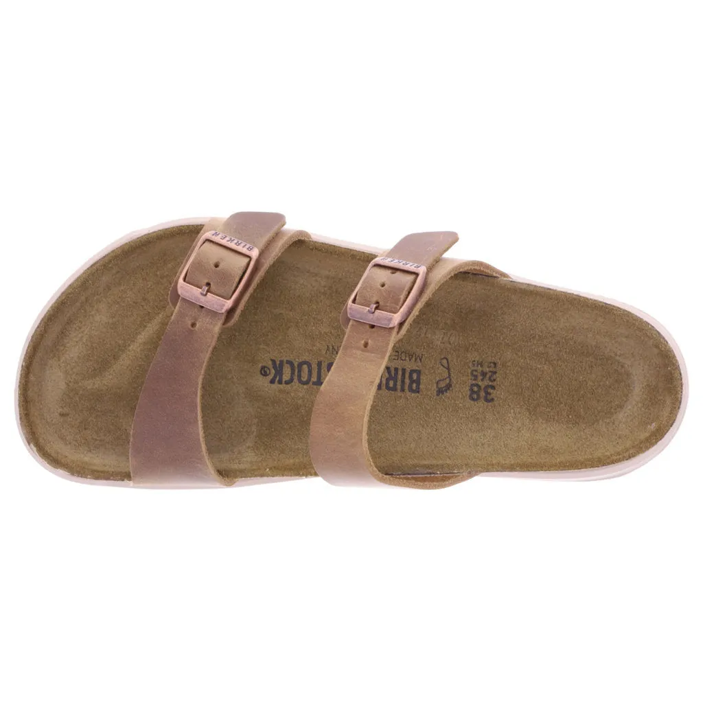 Sierra CT Waxy Leather Unisex Slide Sandals