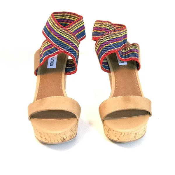 Steve Madden Roperr - Bright / Multi Wedge Sandal