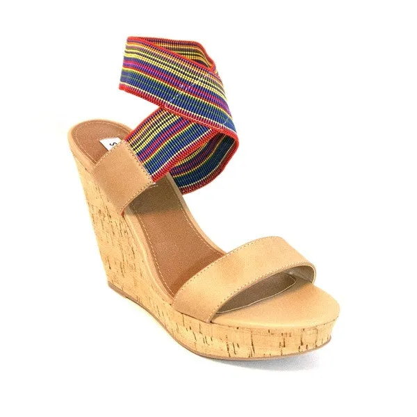 Steve Madden Roperr - Bright / Multi Wedge Sandal