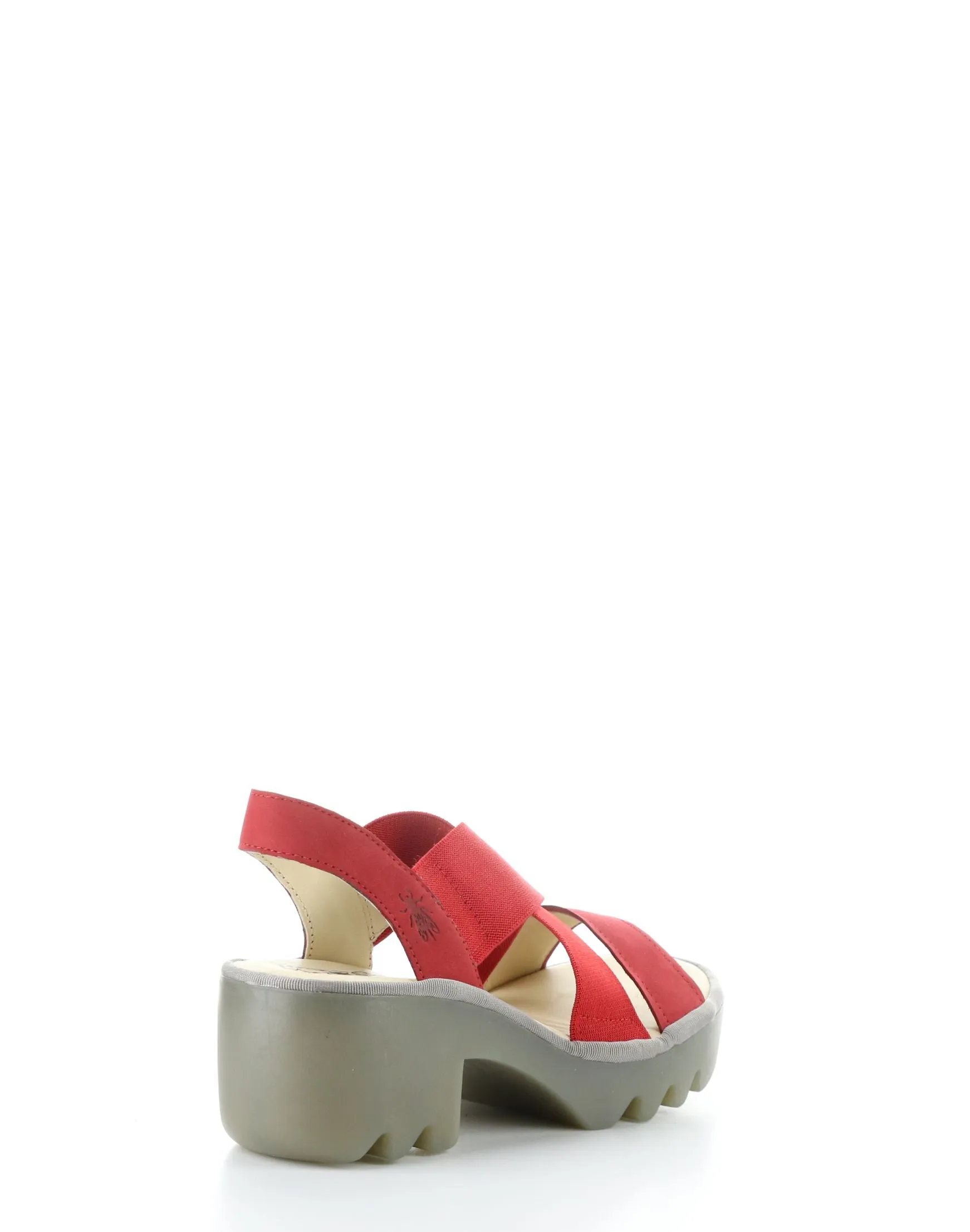 TAJI502FLY 005 LIPSTICK RED Round Toe Sandals