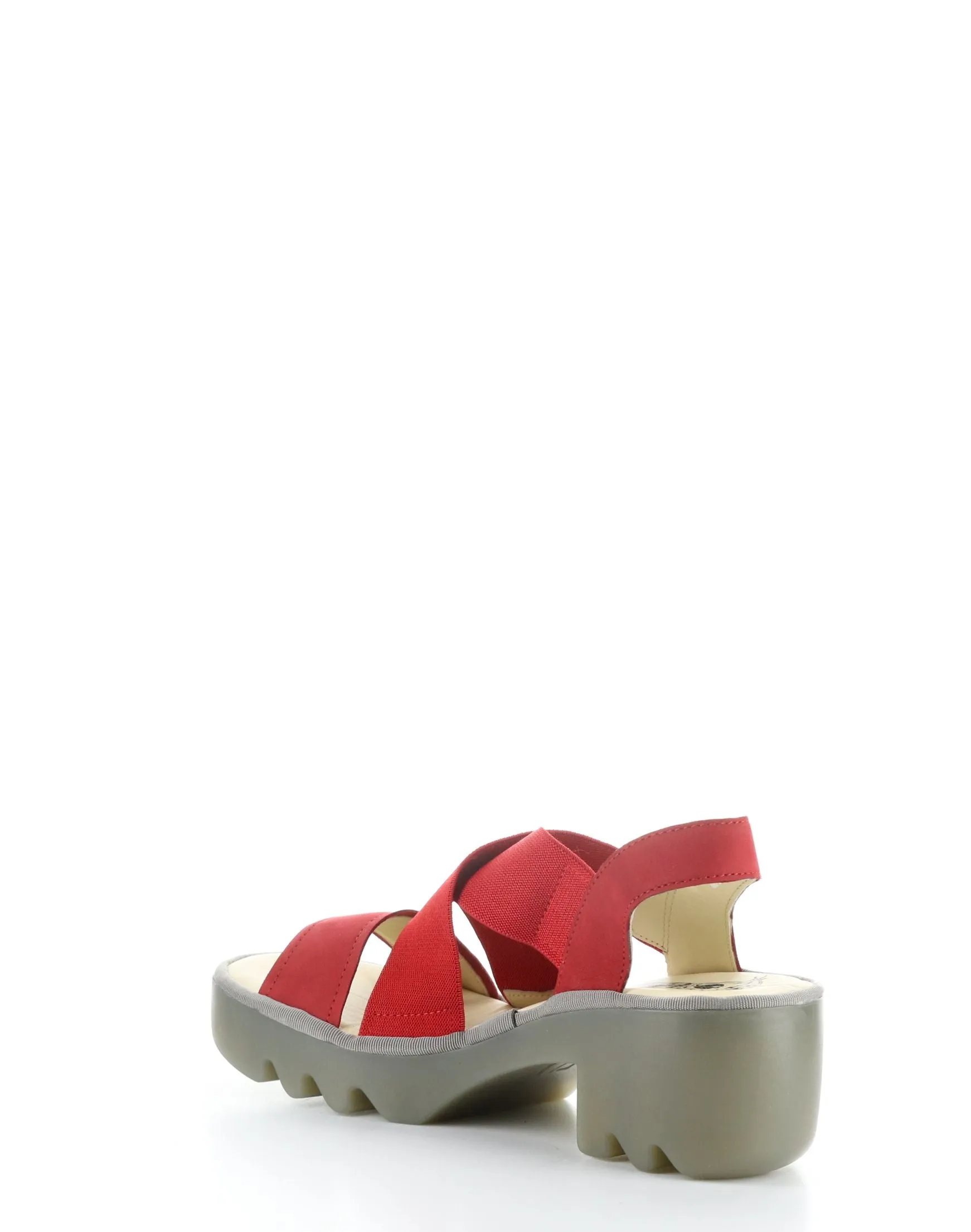 TAJI502FLY 005 LIPSTICK RED Round Toe Sandals