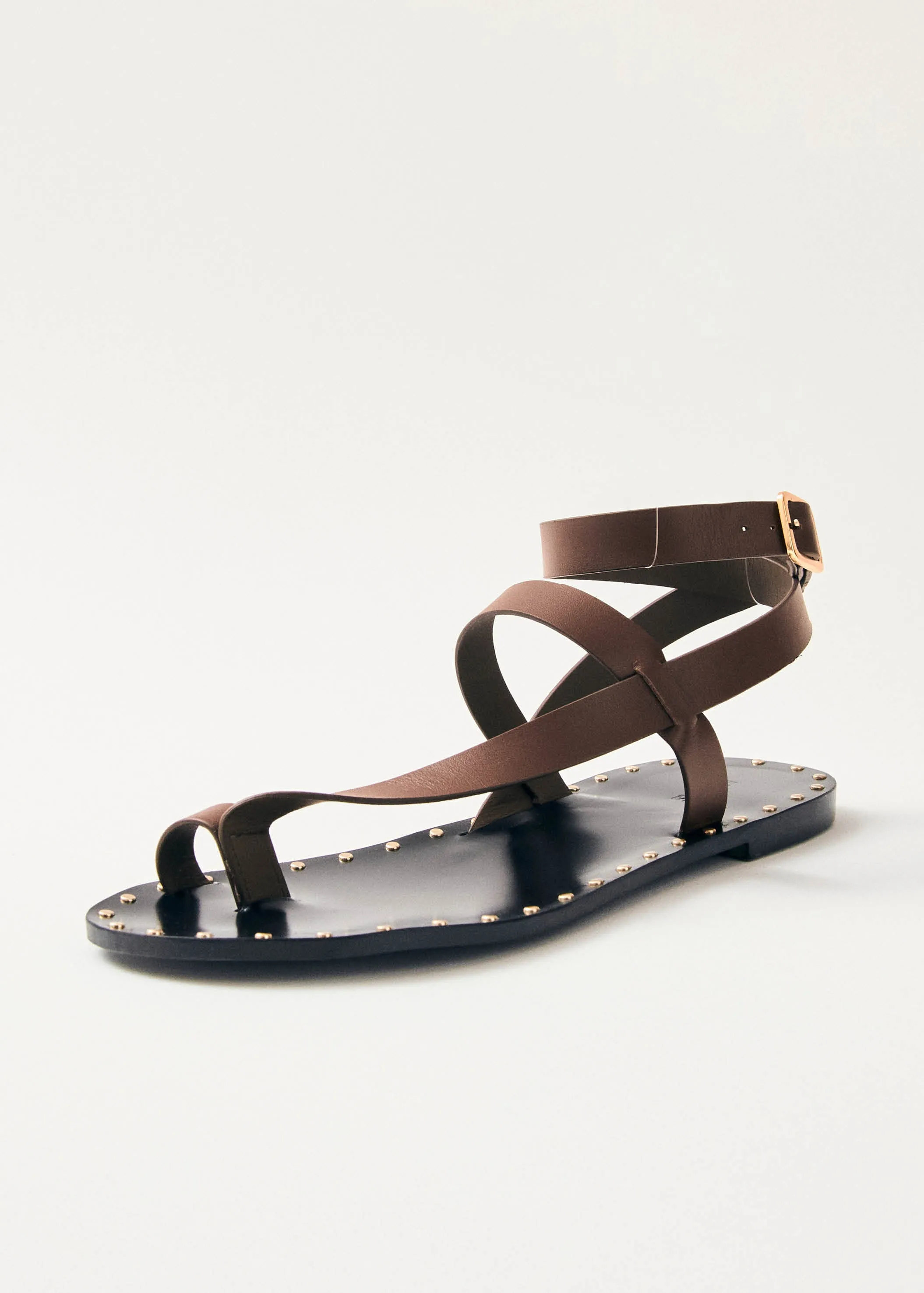 Tallula Brown Leather Sandals