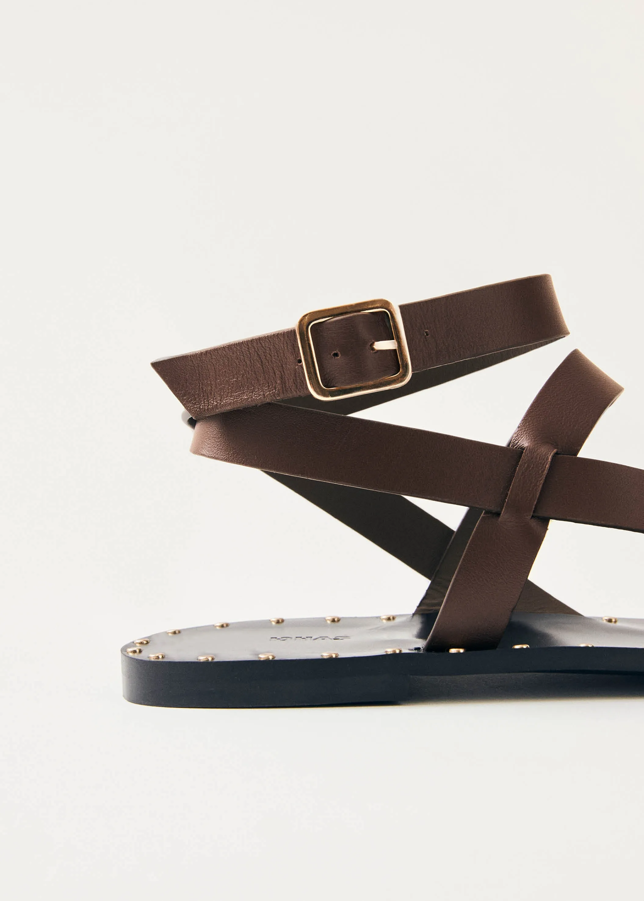 Tallula Brown Leather Sandals