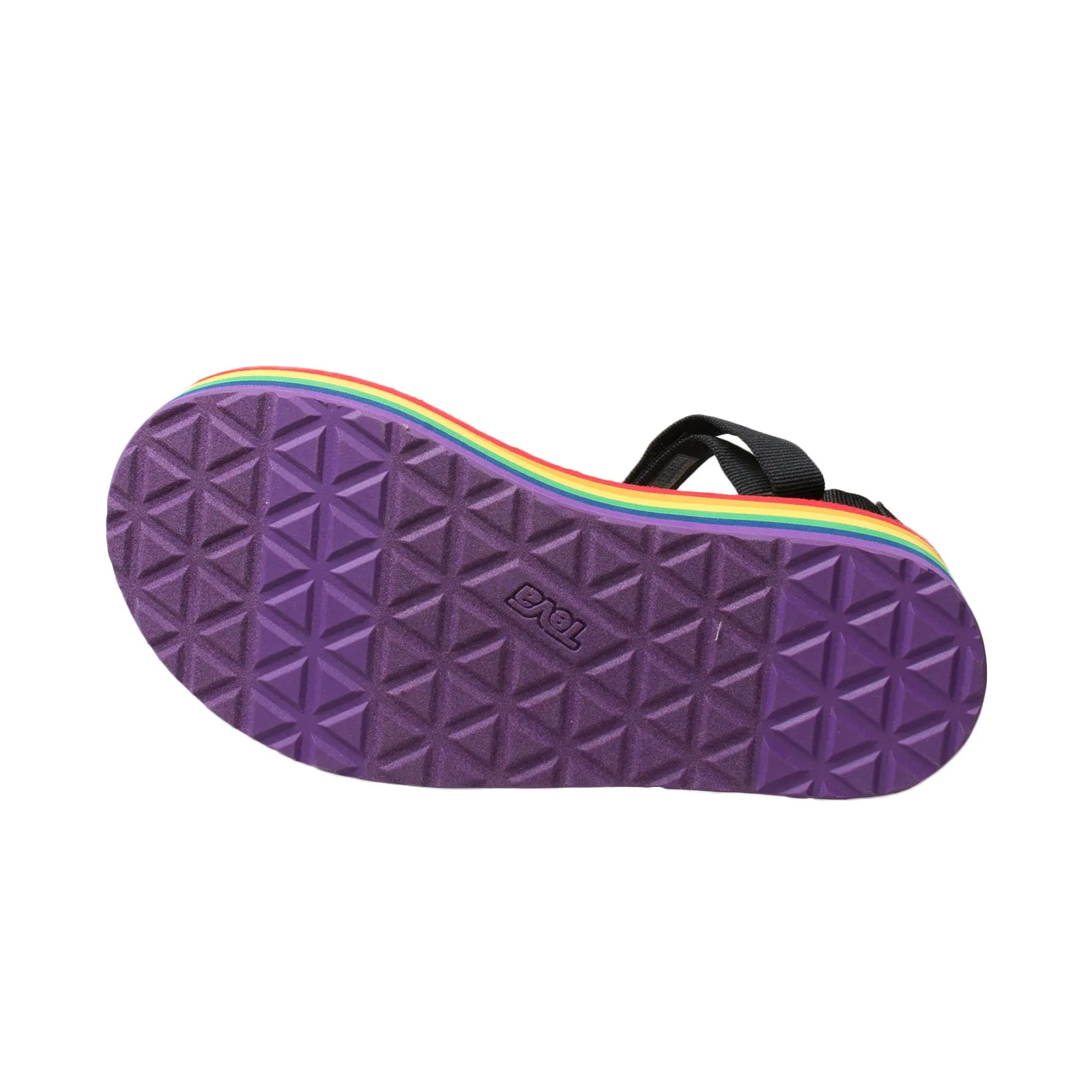 Teva Flatform Universal Stripe Black Rainbow Sandals - Women's