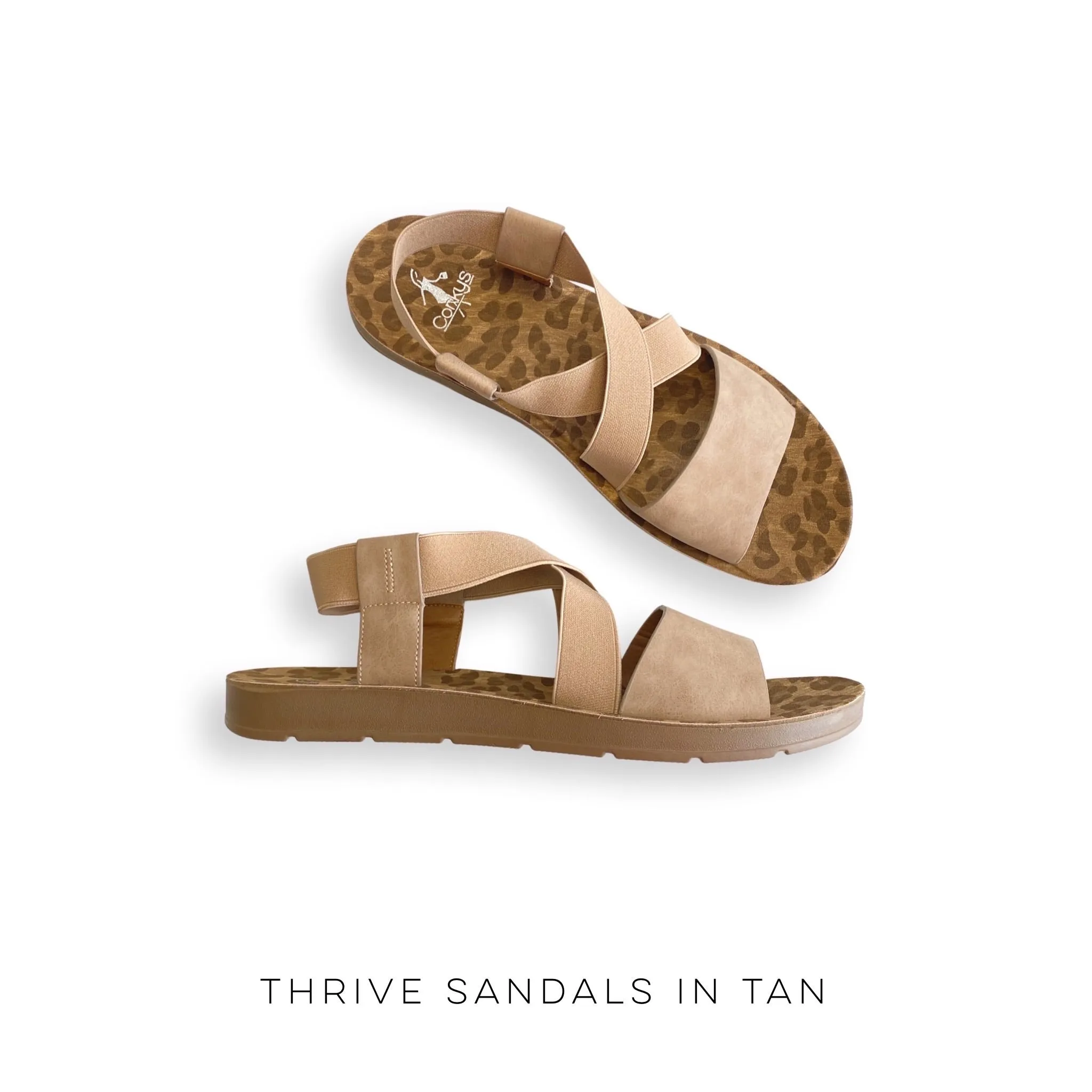 Thrive Sandals in Tan