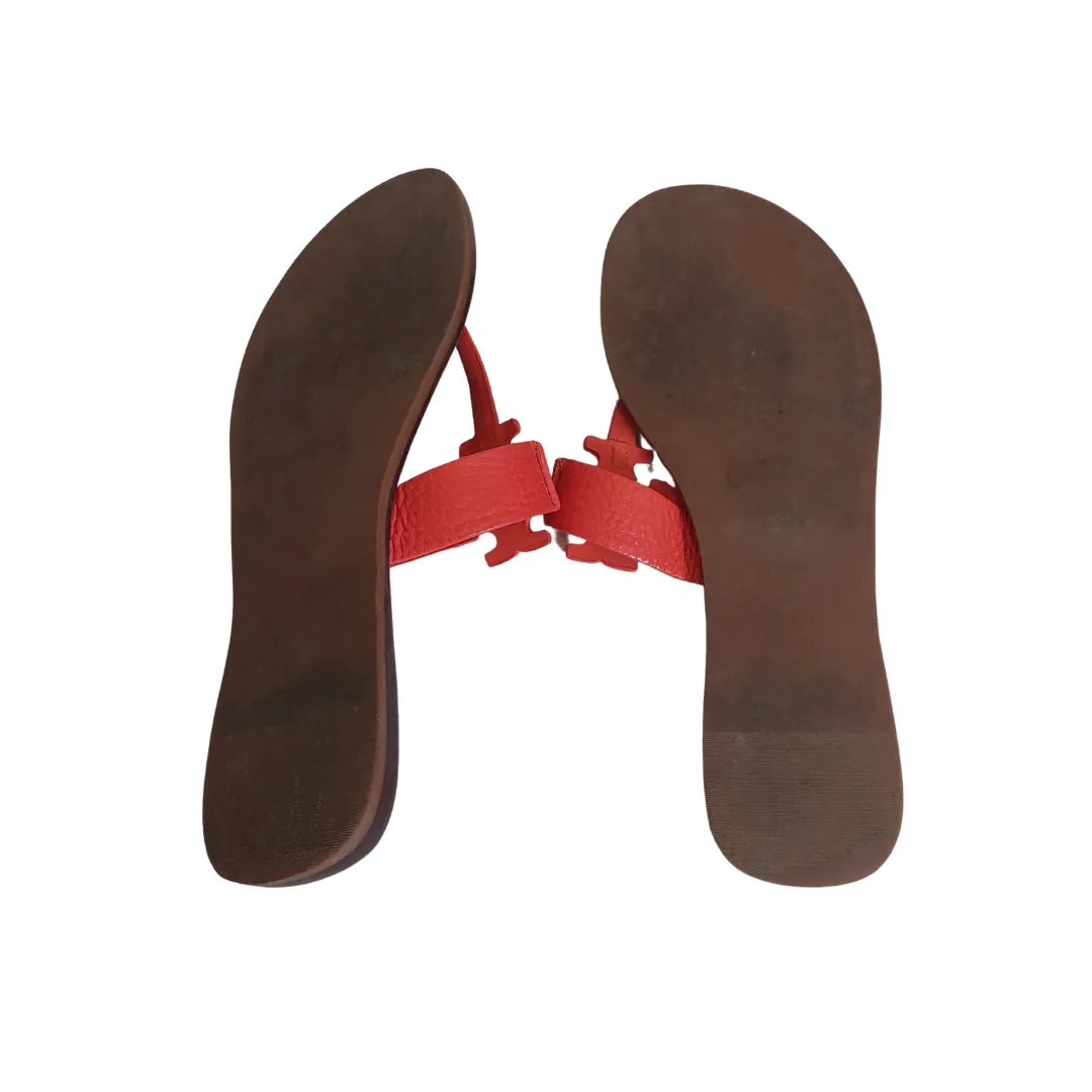 Tory Burch Coral 'Moore' Thong Sandals | Gently Used |