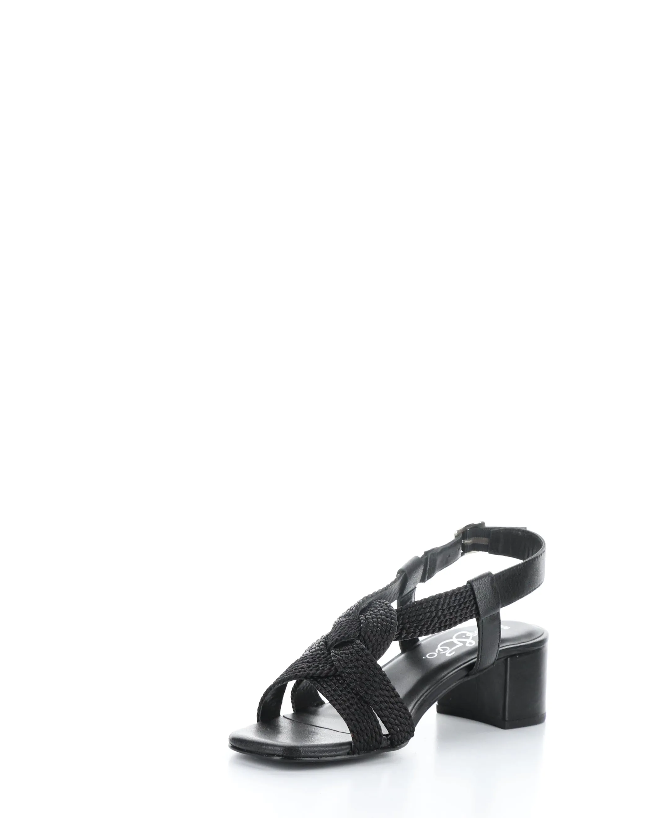 UPBEAT BLACK Buckle Sandals